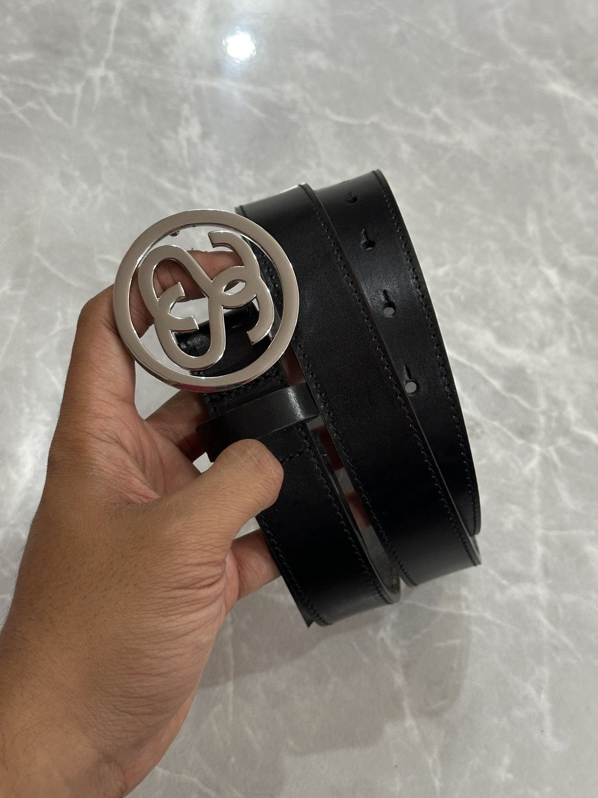 Stussy Stüssy SS Link Studded Belt Black L/XL | Grailed