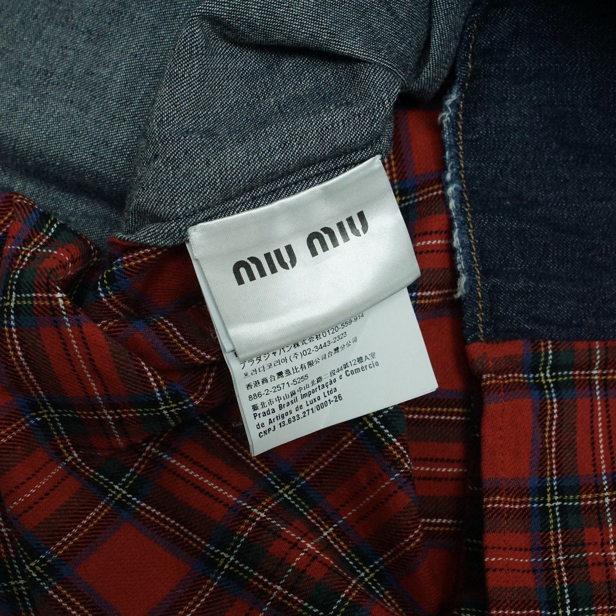 Miu Miu Miu Miu Sleeveless Plaid Denim Top Size M / US 6-8 / IT 42-44 - 8 Thumbnail