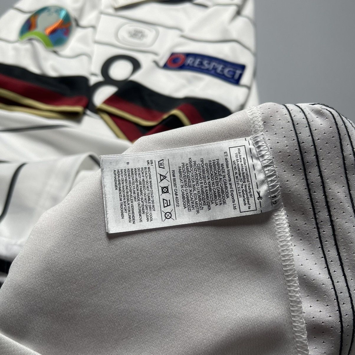 Adidas GERMANY ADIDAS 2020 EURO FOOTBALL HOME JERSEY #8 KROOS Size US M / EU 48-50 / 2 - 12 Thumbnail