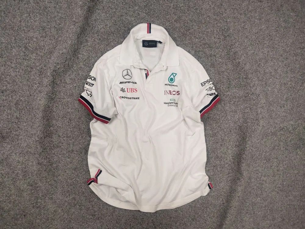 Mercedes-Benz Tommy Mercedes AMG Petronas F1 Team Racing Logo Polo Shirt Size US M / EU 48-50 / 2 - 1 Thumbnail
