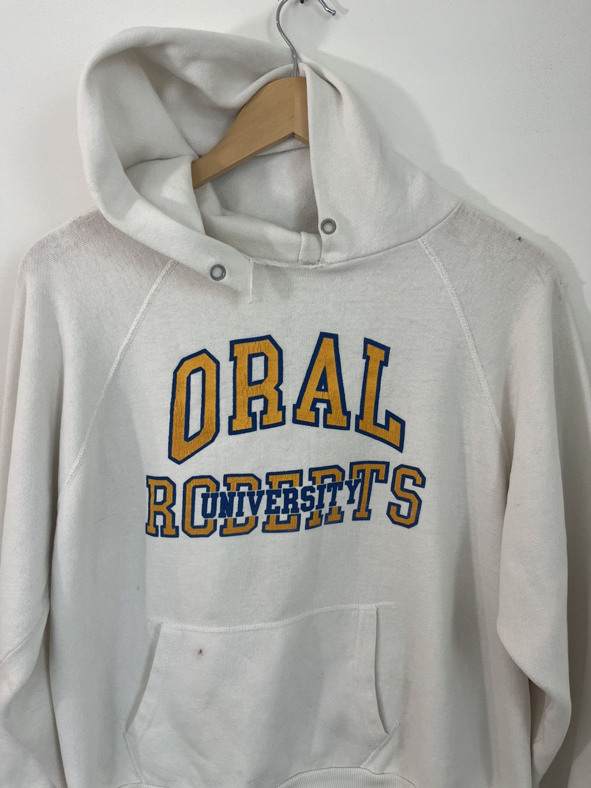 Vintage ORAL UNIVERSITY Distressed College Sex Joke Hoodie Size US M / EU 48-50 / 2 - 2 Thumbnail