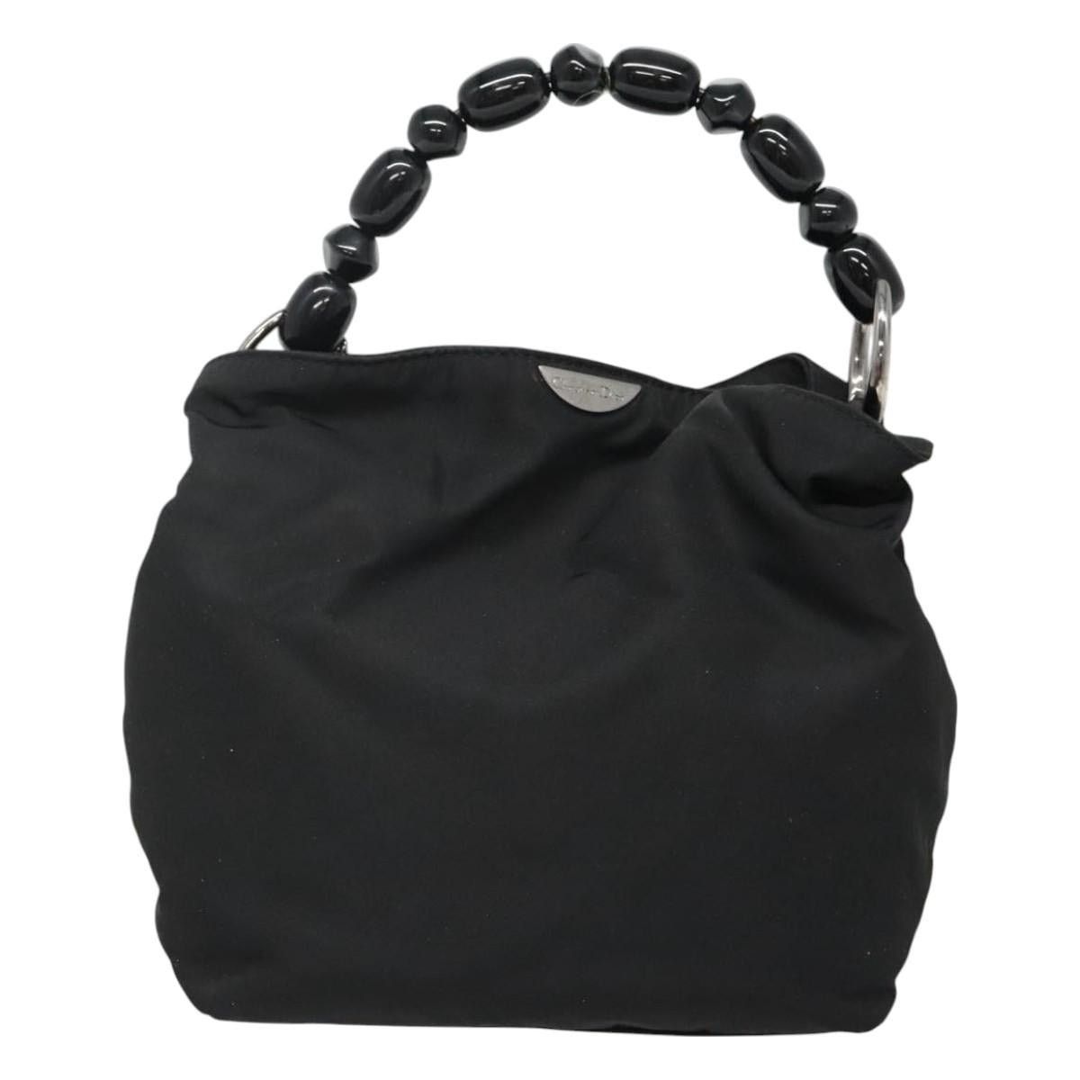 Dior DIOR Maris Pearl Hand Bag Nylon Black Silver Size ONE SIZE - 2 Thumbnail