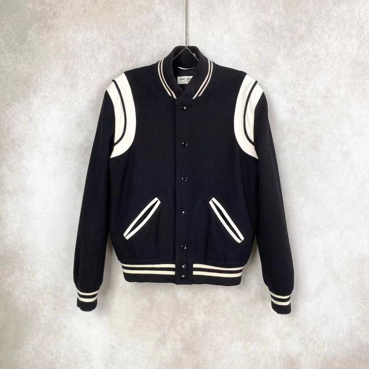 Saint Laurent Paris Saint Laurent Paris Classic baseball jacket Size US M / EU 48-50 / 2 - 1 Thumbnail