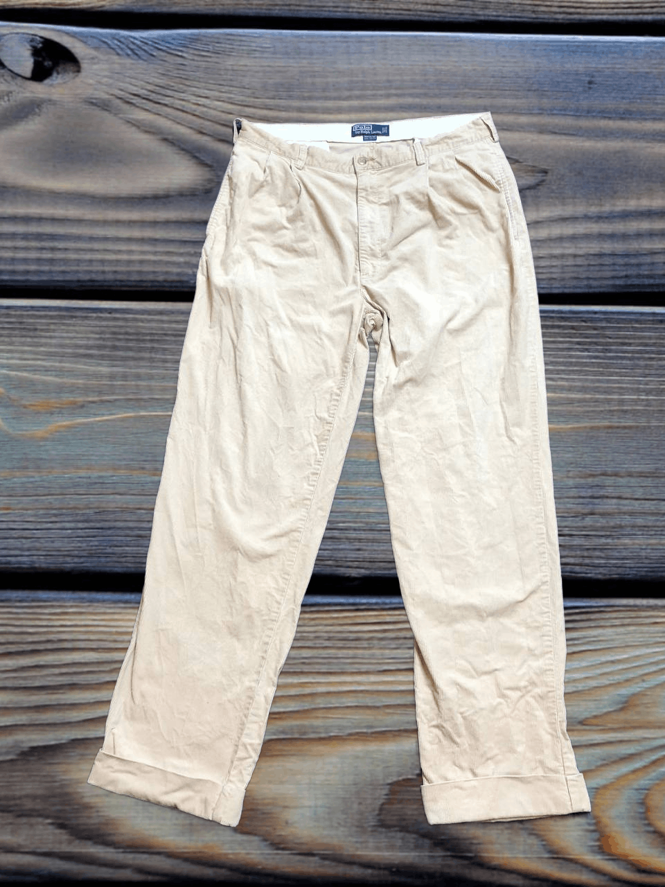 Polo Ralph Lauren denim pants hammond Polo by Ralph Lauren Y2K Size US 35 - 1 Thumbnail
