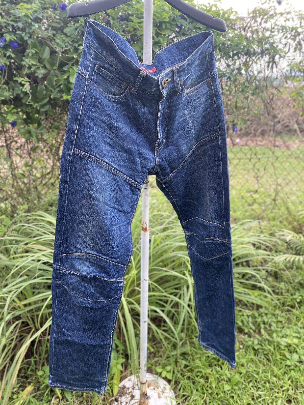 Japanese Brand Vintage Rubber Soul Jeans Size US 32 / EU 48 - 2 Thumbnail