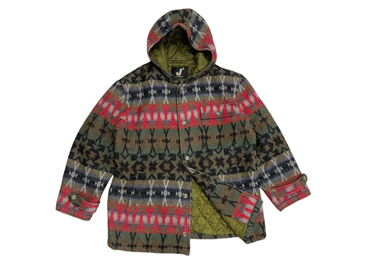 Japanese Brand × Junko Shimada RARE JUNKO SHIMADA JAPAN TRIBE NAVAJO WOOL HOODIE JACKET Size US L / EU 52-54 / 3 - 1 Thumbnail