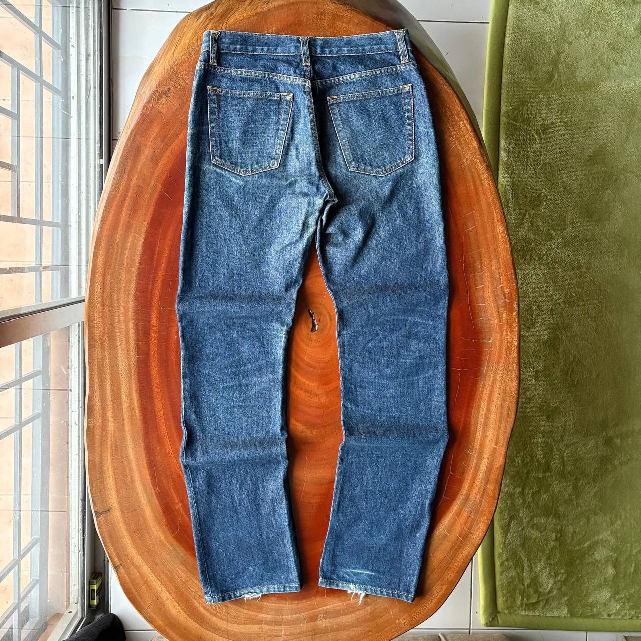 Helmut Lang Vintage Helmut Lang 1998 Classic Raw Denim Button Fly Jeans Size US 30 / EU 46 - 2 Thumbnail