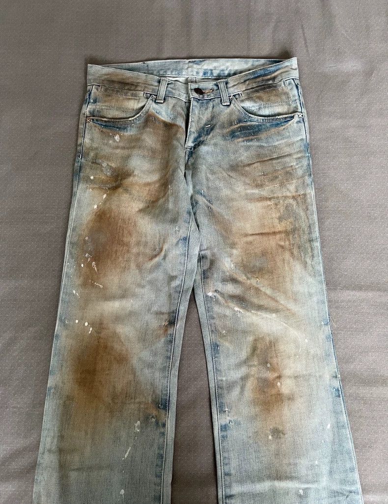 Yohji Yamamoto Vintage Tornado Mart Distressed Denim Pants-2506 Size 30" / US 8 / IT 44 - 4 Thumbnail