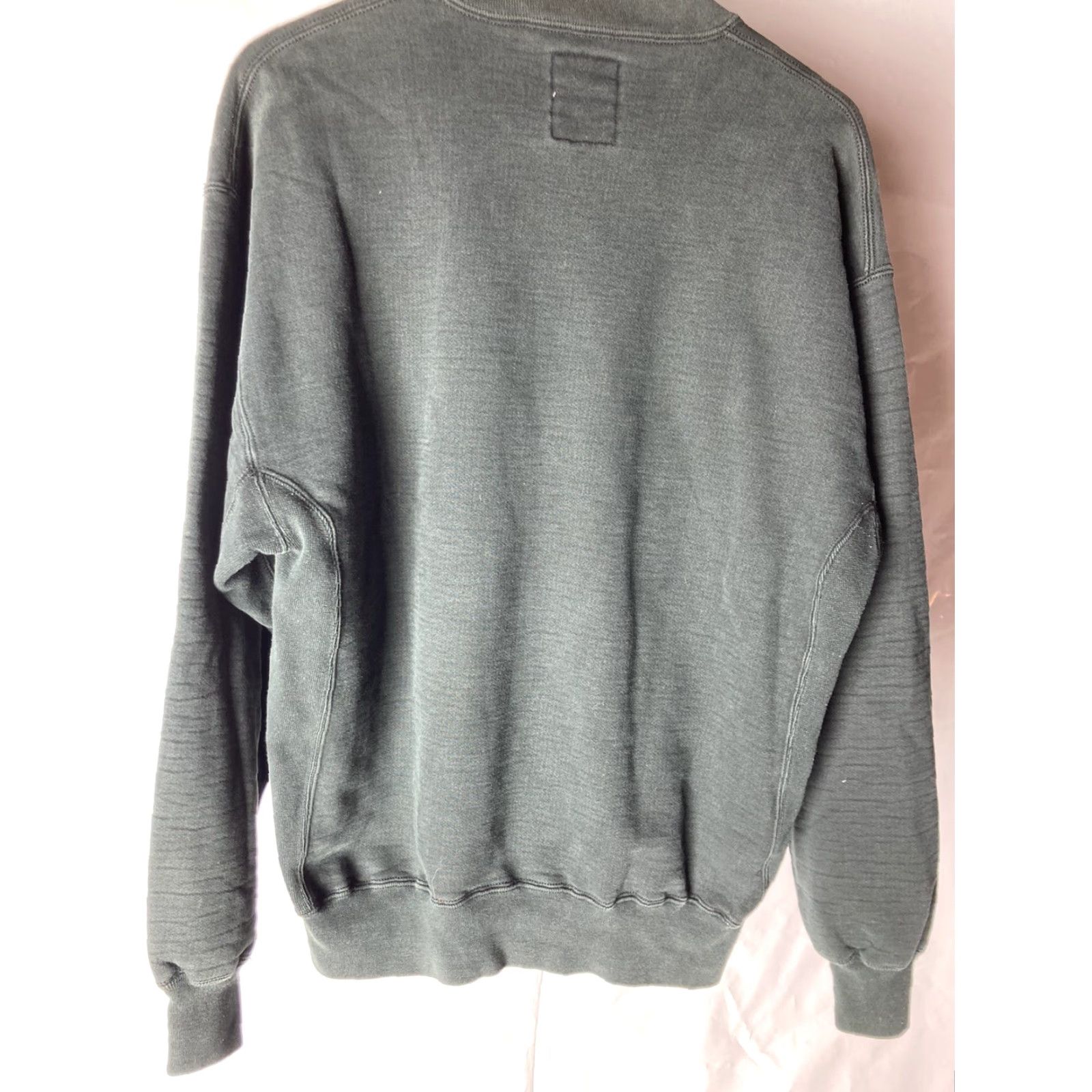Vintage VINTAGE Russell Pro Cotton Reverse Weave Black Fade Sweatshirt L Mens 90s Pullover Size US L / EU 52-54 / 3 - 6 Thumbnail