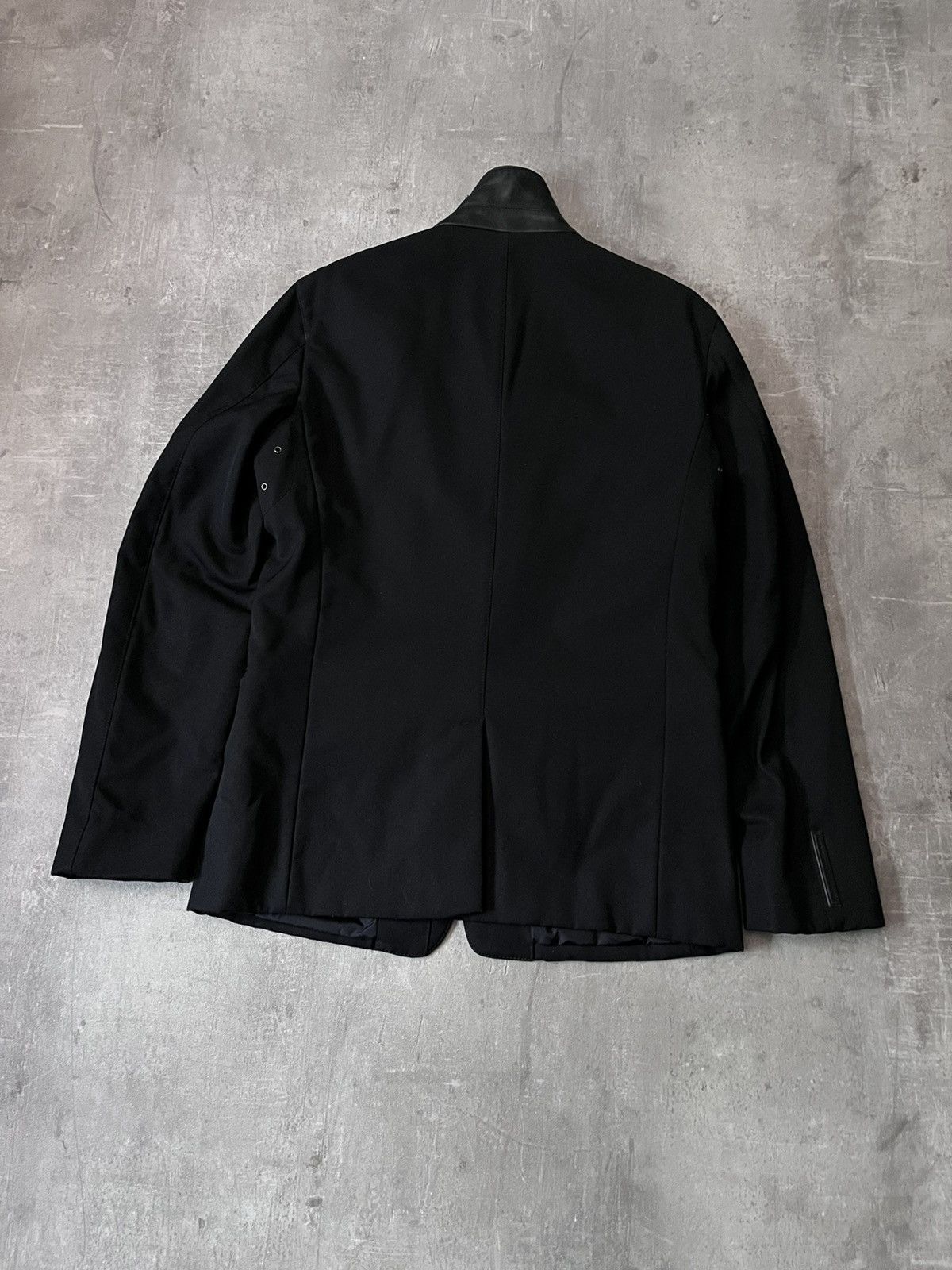 Prada Prada 2007 wool and leather padded blazer jacket Size US M / EU 48-50 / 2 - 10 Thumbnail