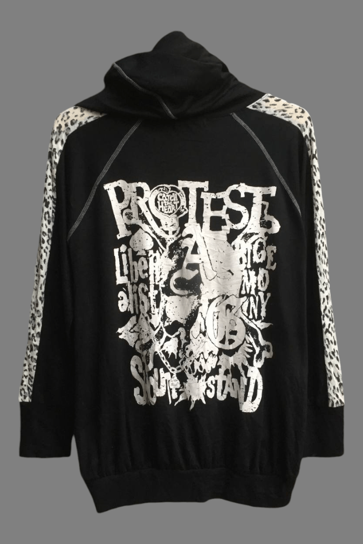 Japanese Brand ALGONQUINS Grunge punk poem leopard isfixwasnine style Size US M / EU 48-50 / 2 - 1 Thumbnail
