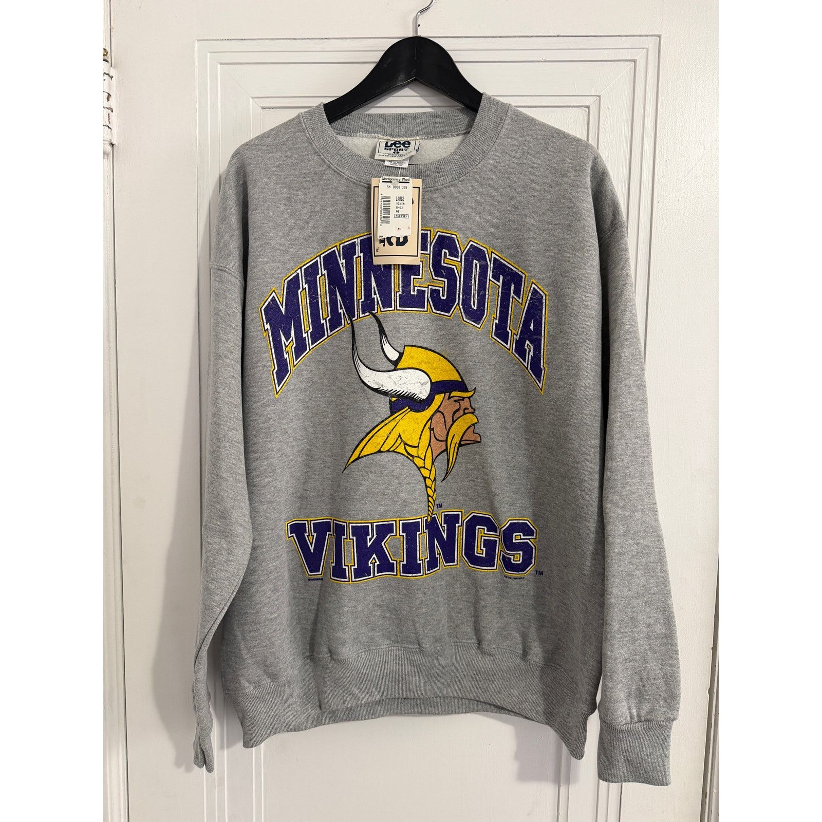 Lee NWT Vintage Minnesota Vikings Crewneck Sweatshirt Size L Size US L / EU 52-54 / 3 - 2 Thumbnail