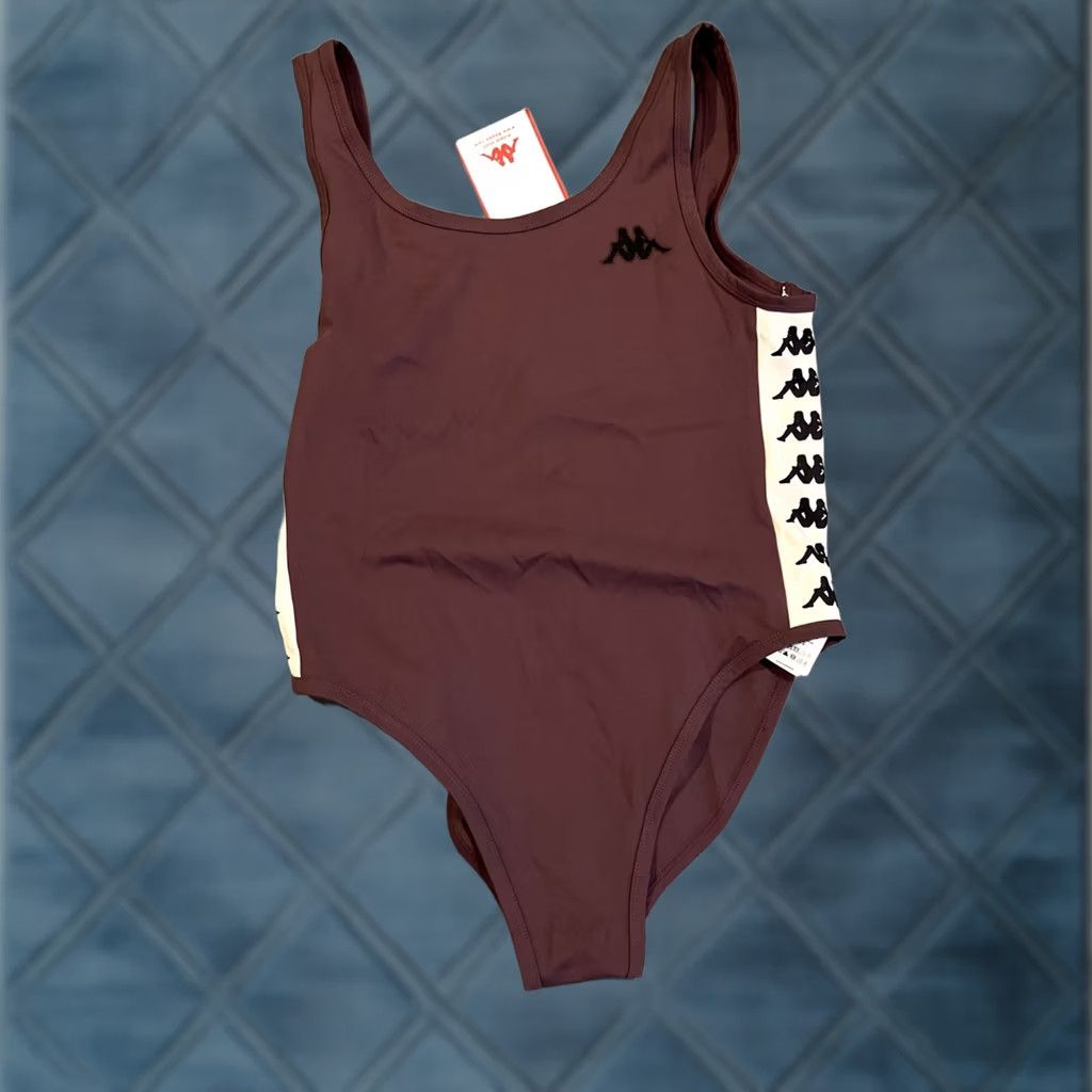 Kappa Kappa One Piece Swimsuit / Body Suit Skin Fit Banda Auber Brown M Womens Slimming NWT Size M / US 6-8 / IT 42-44 - 1 Thumbnail