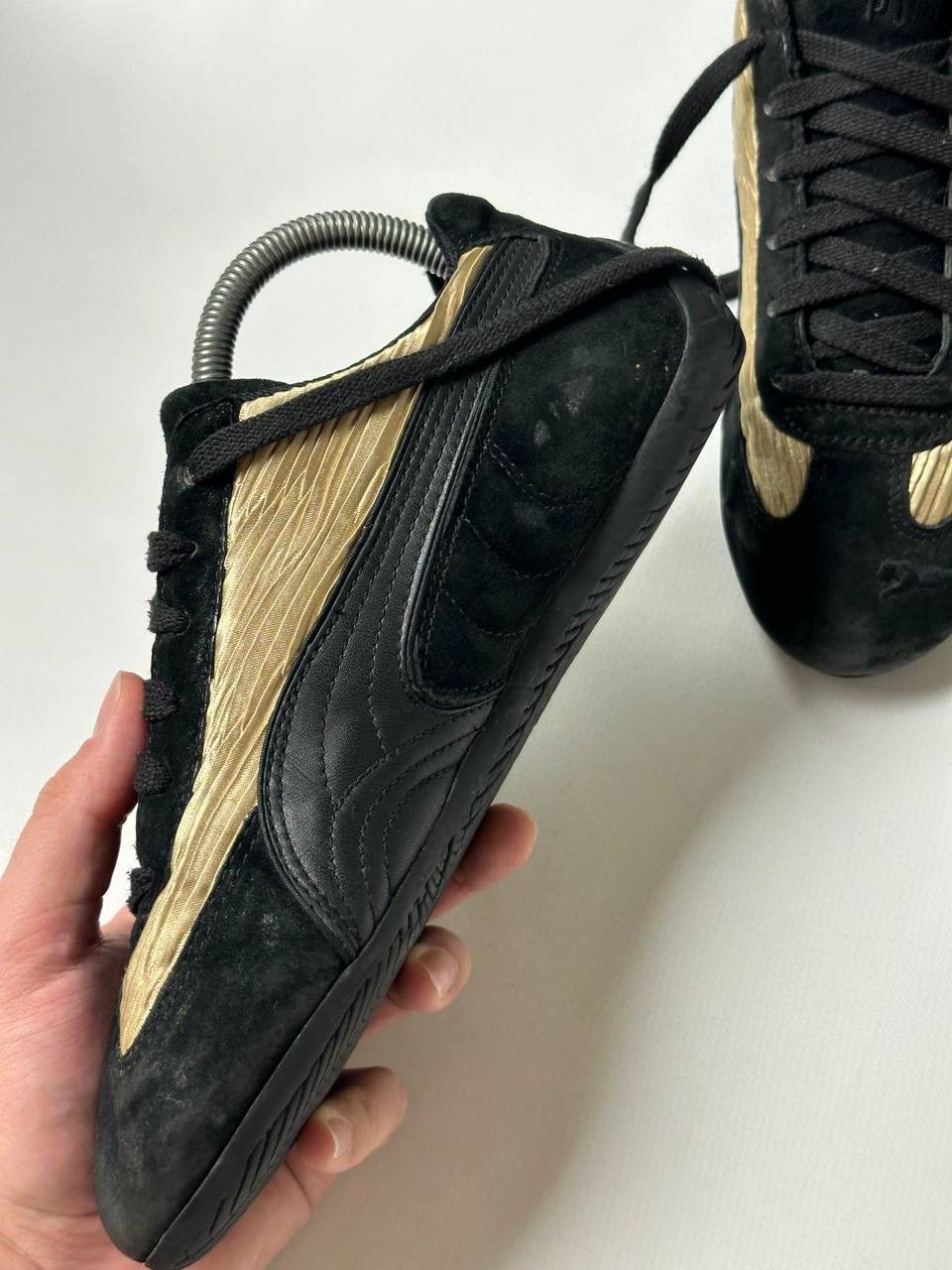 Puma Vintage Rare Puma Speed Cat 00s Shoes Gold/Black Size US 8.5 / IT 38.5 - 7 Thumbnail