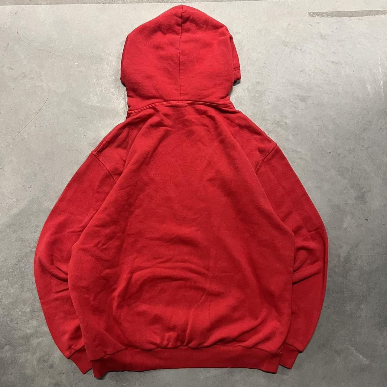 Vintage Crazy Vintage Y2K/2000s All Blank Red Minimalistic Hoodie! Size US L / EU 52-54 / 3 - 4 Thumbnail