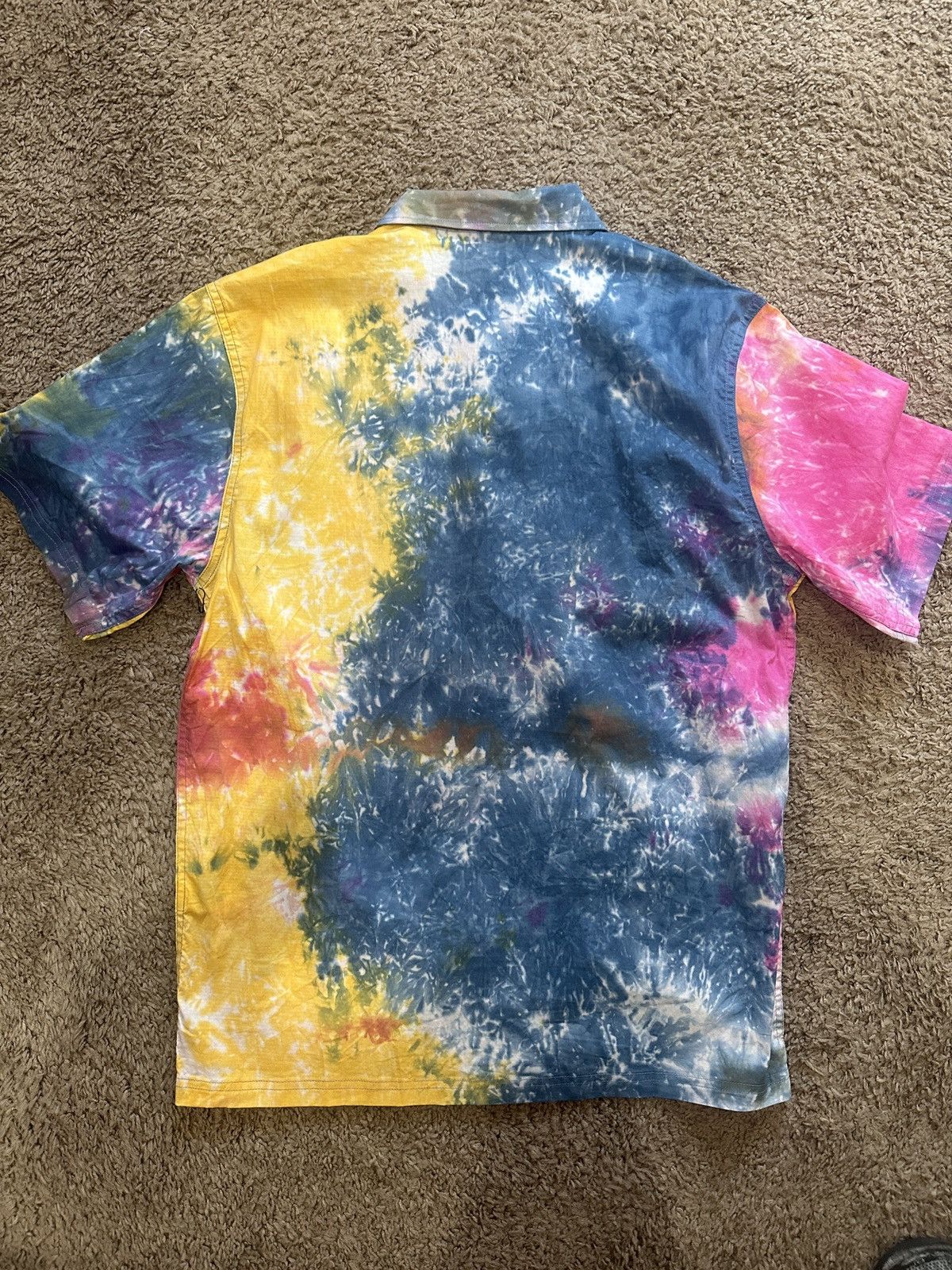 Pleasures Pleasures Button Up Shirt Tie Dye Size US L / EU 52-54 / 3 - 4 Thumbnail