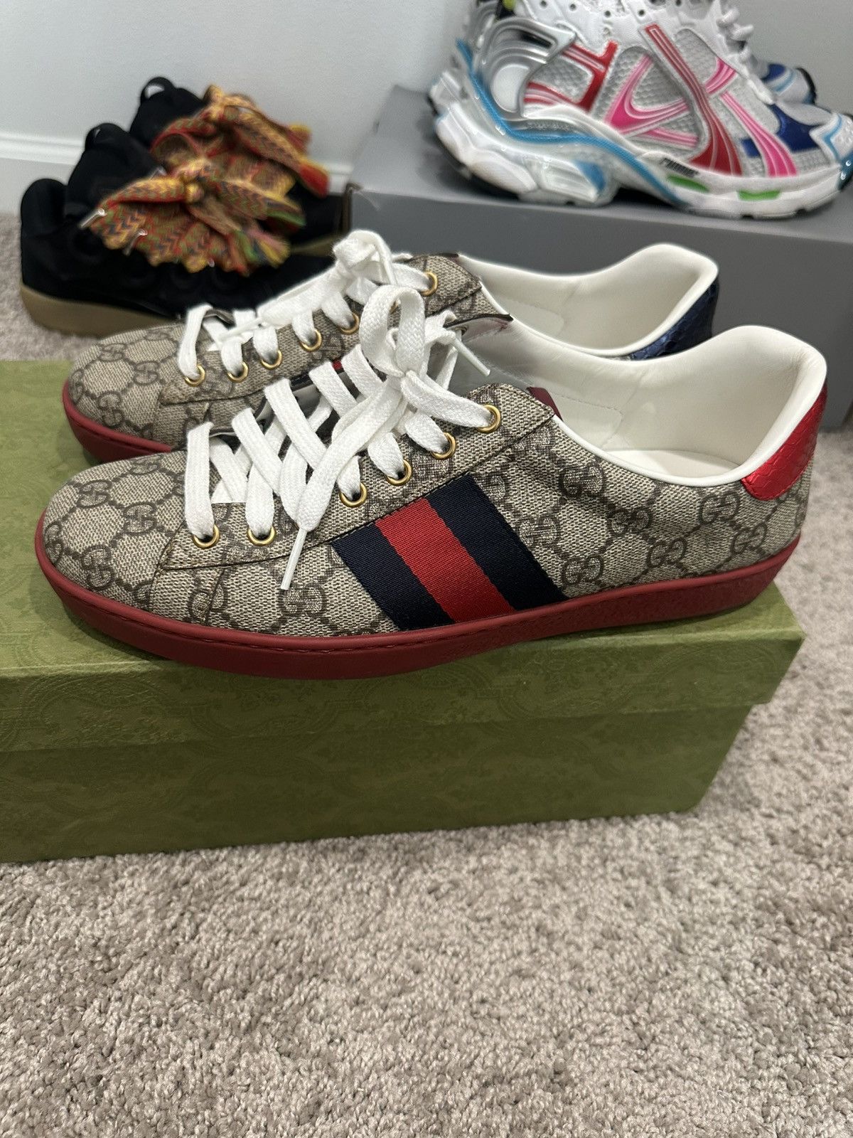 Gucci Gucci Ace GG Sneakers Size US 7.5 / EU 40-41 - 1 Thumbnail