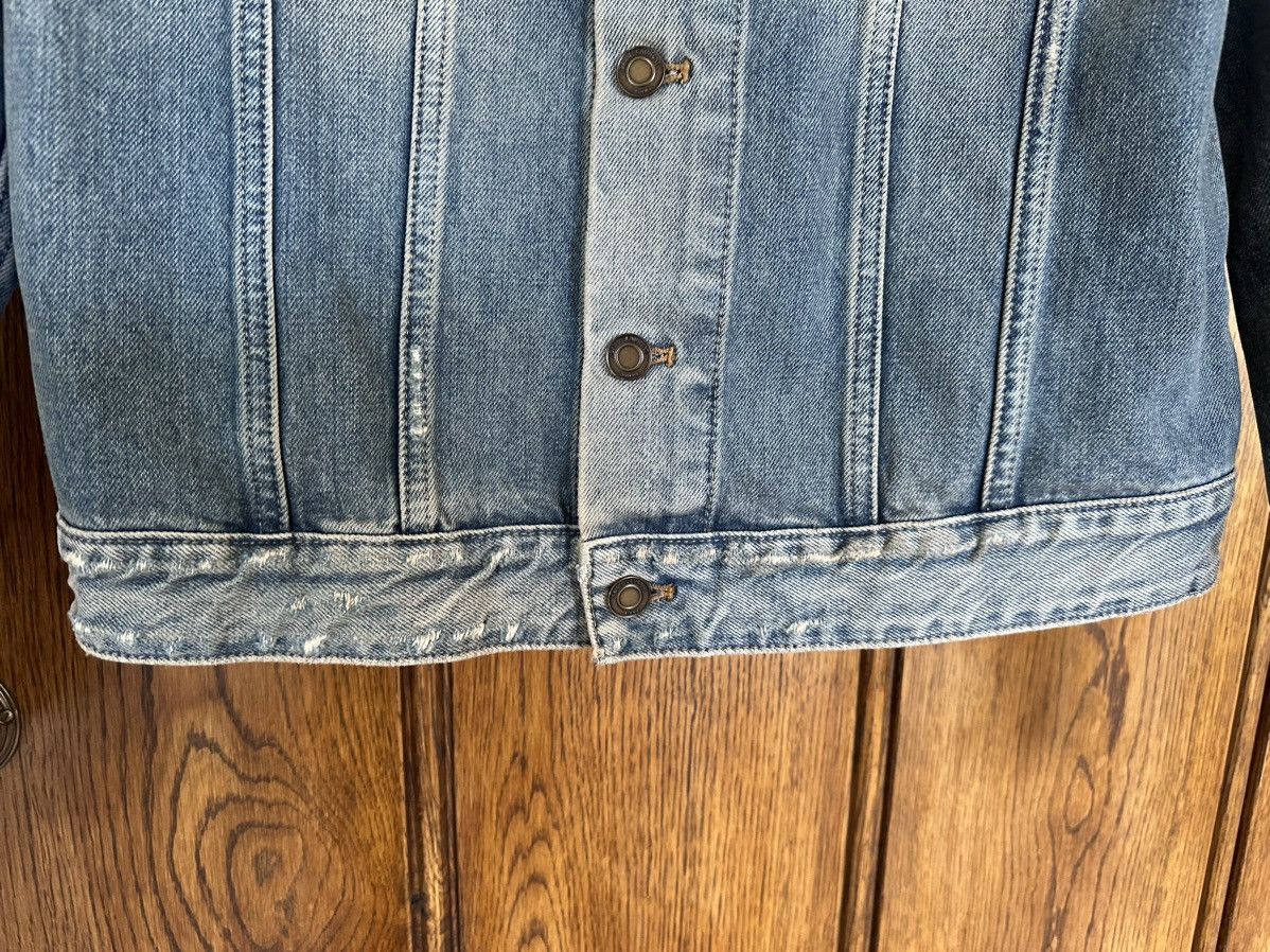 Saint Laurent Paris $1090 Saint Laurent destroyed distressed denim jacket BNWT L Size US L / EU 52-54 / 3 - 17 Thumbnail