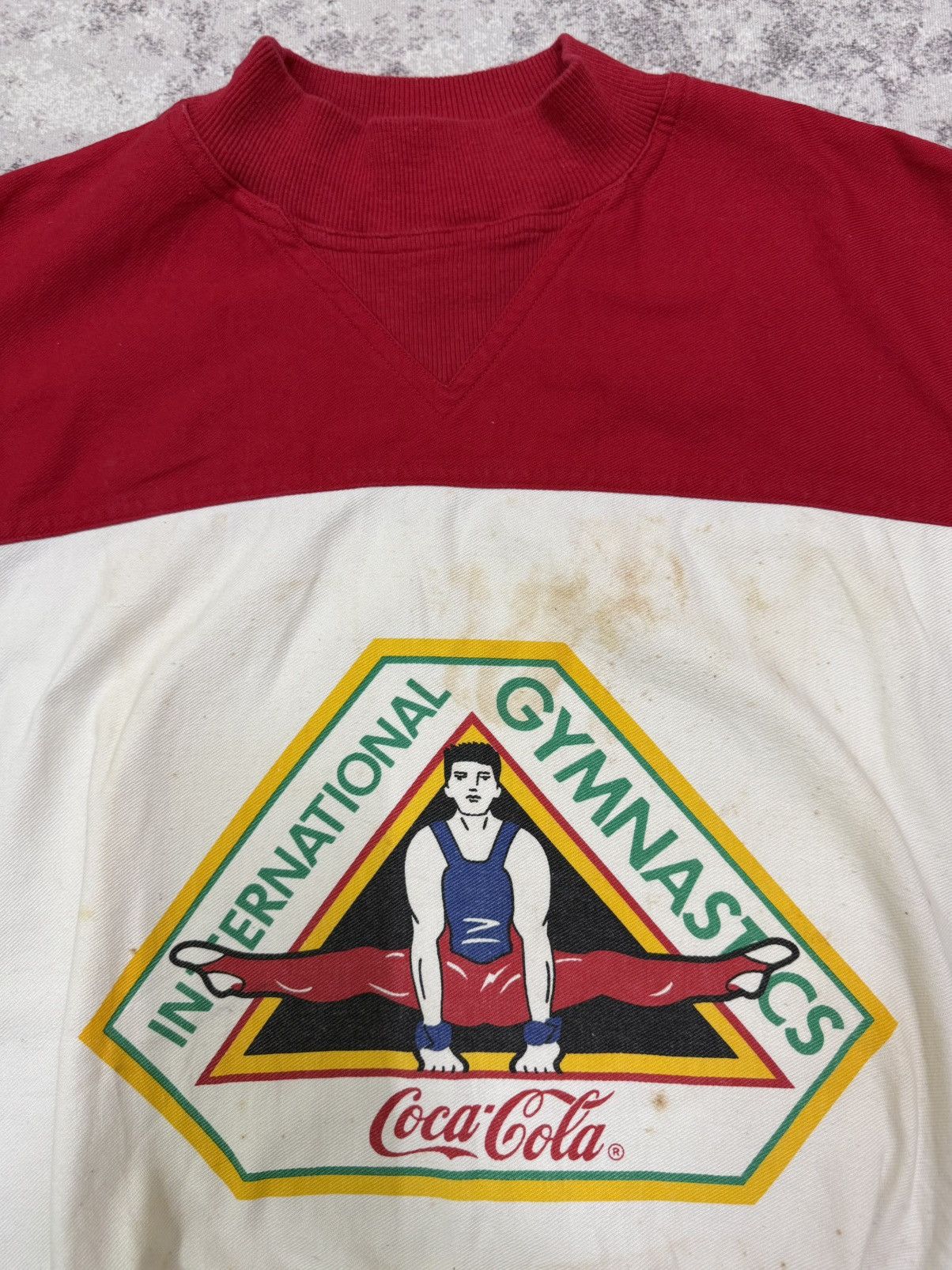 Coca Cola Vintage 80s Coke international Gymnastic Sweatshirt Size US M / EU 48-50 / 2 - 6 Thumbnail