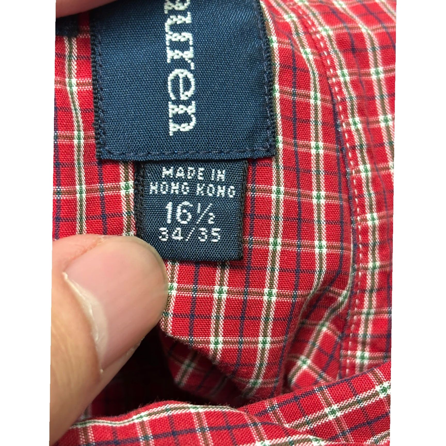 Ralph Lauren Ralph Lauren Yarmouth Men's Red Gingham Button-Down Shirt Check Casual Classic Fit Long Sleeve 16 1/2 34/35 Mens Size US L / EU 52-54 / 3 - 5 Thumbnail