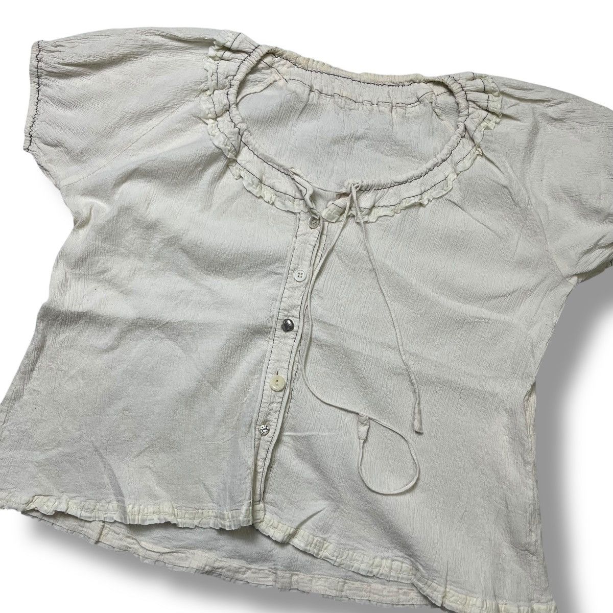 Issey Miyake Tsumori chisato pleated blouse /issey/prada/cdg Size M / US 6-8 / IT 42-44 - 3 Thumbnail