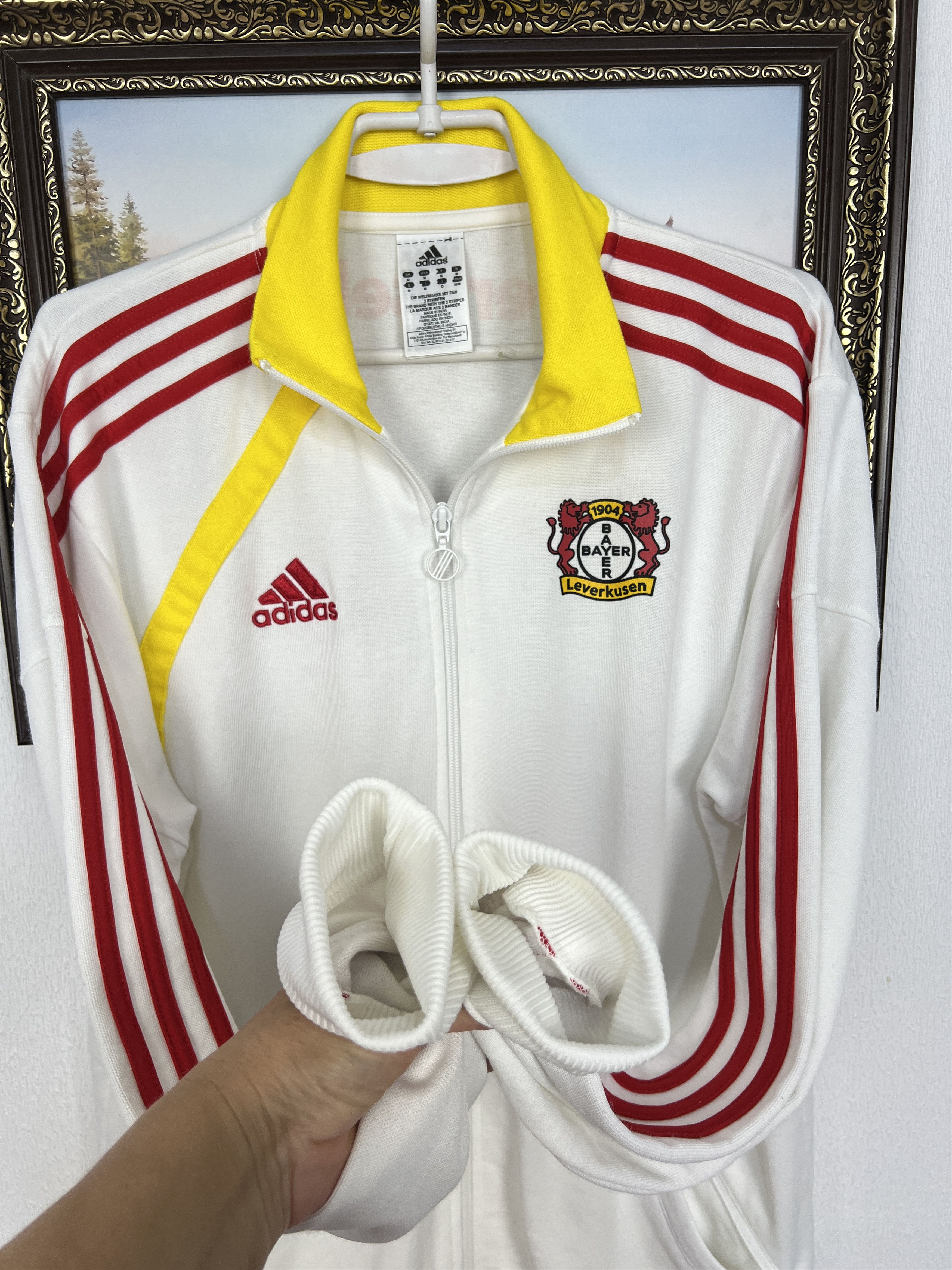 Adidas Vintage Adidas Bayer 04 Leverkusen Football Jacket Soccer Size US M / EU 48-50 / 2 - 5 Thumbnail