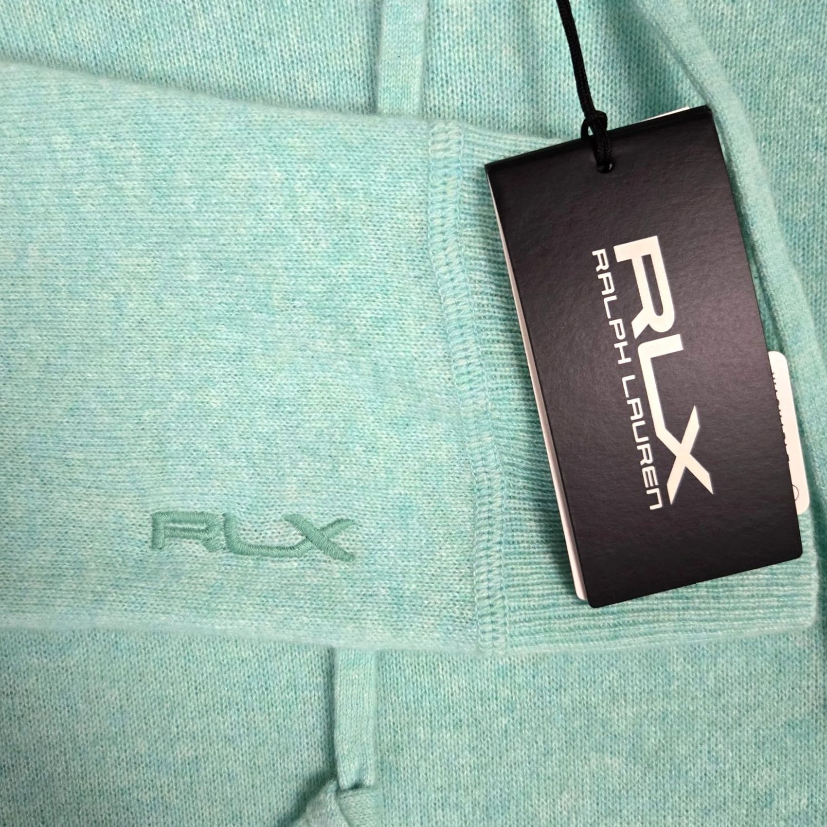 Polo Ralph Lauren VINTAGE RLX POLO RALPH LAUREN New 48 Mens XL 100% Cashmere Sweater Hoodie Sea Foam Size US XL / EU 56 / 4 - 3 Thumbnail
