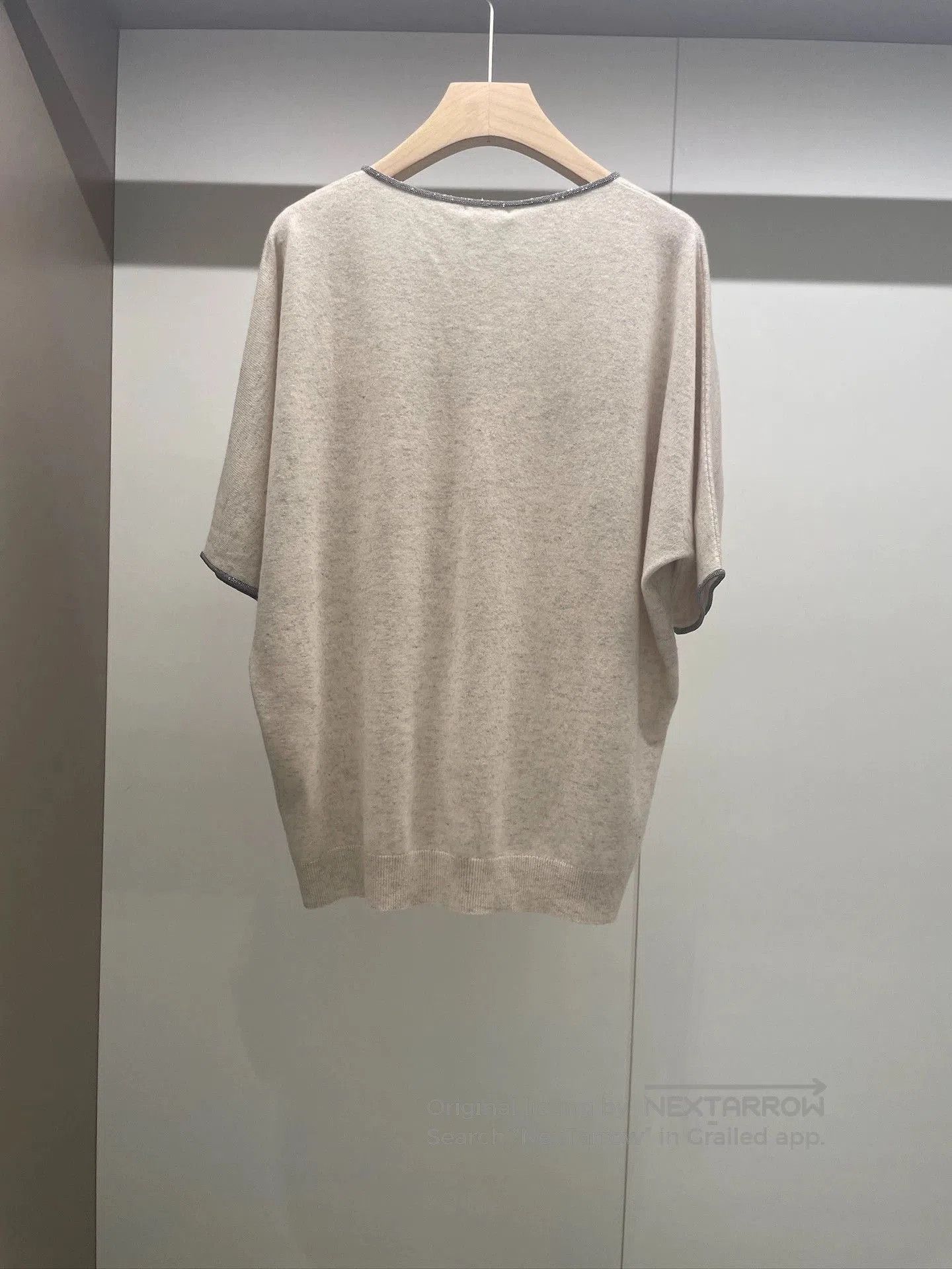 Brunello Cucinelli brunello cucinelli cashmere beaded t-shirt. Size US M / EU 48-50 / 2 - 2 Thumbnail