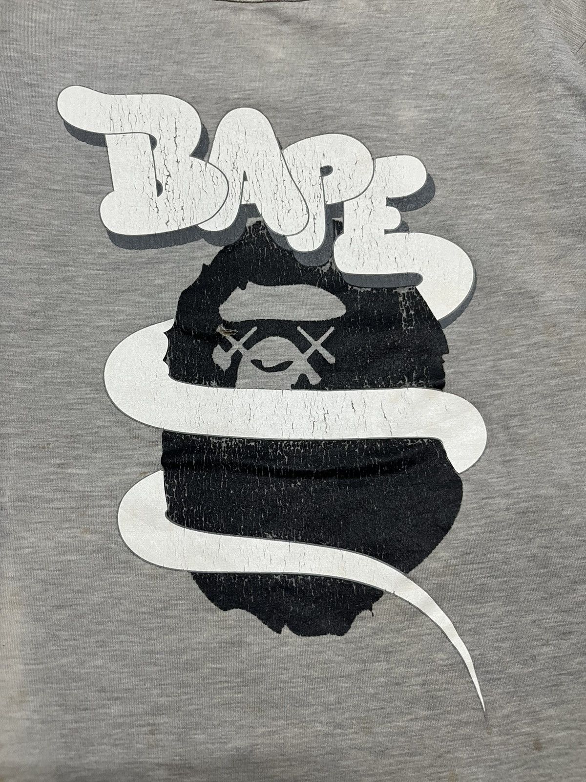 Bape × Kaws OG Bape x Kaws Camo Reversible L/S T-Shirt Distressed Size US M / EU 48-50 / 2 - 5 Thumbnail