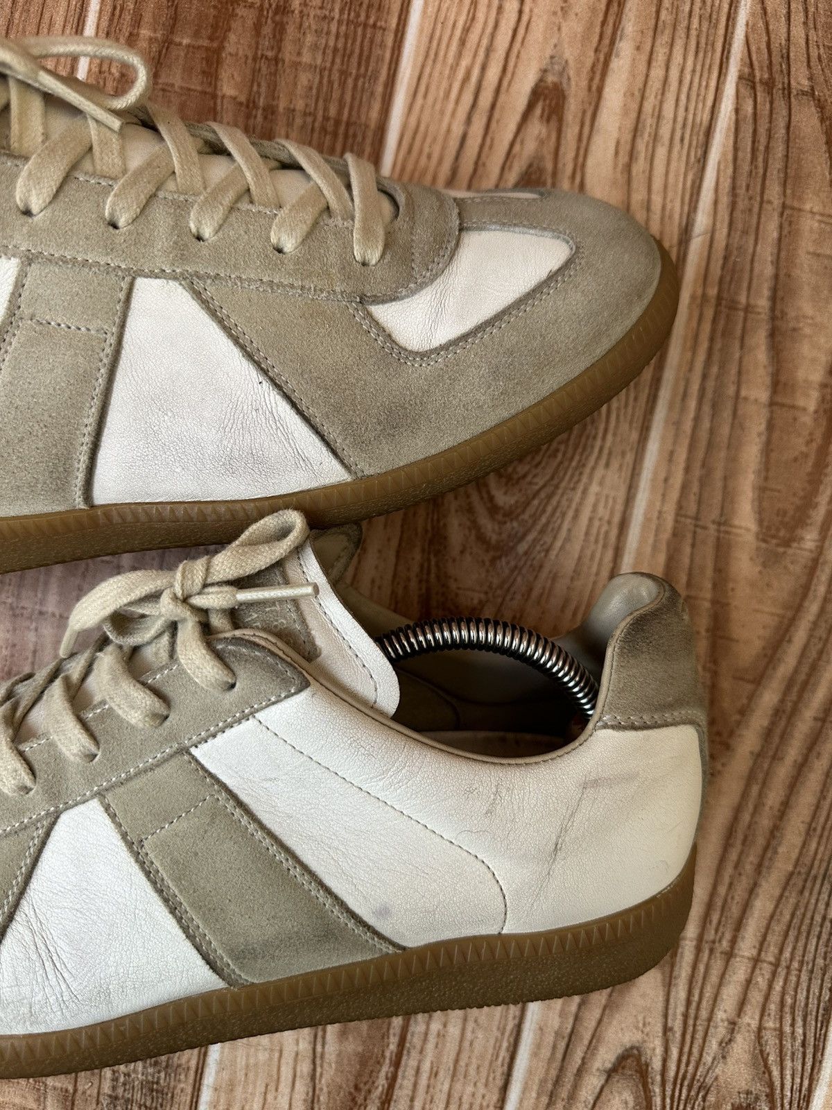 Maison Margiela Maison Margiela REPLICA GAT Gray/White Lowtop Sneaks Size US 9 / EU 42 - 11 Thumbnail