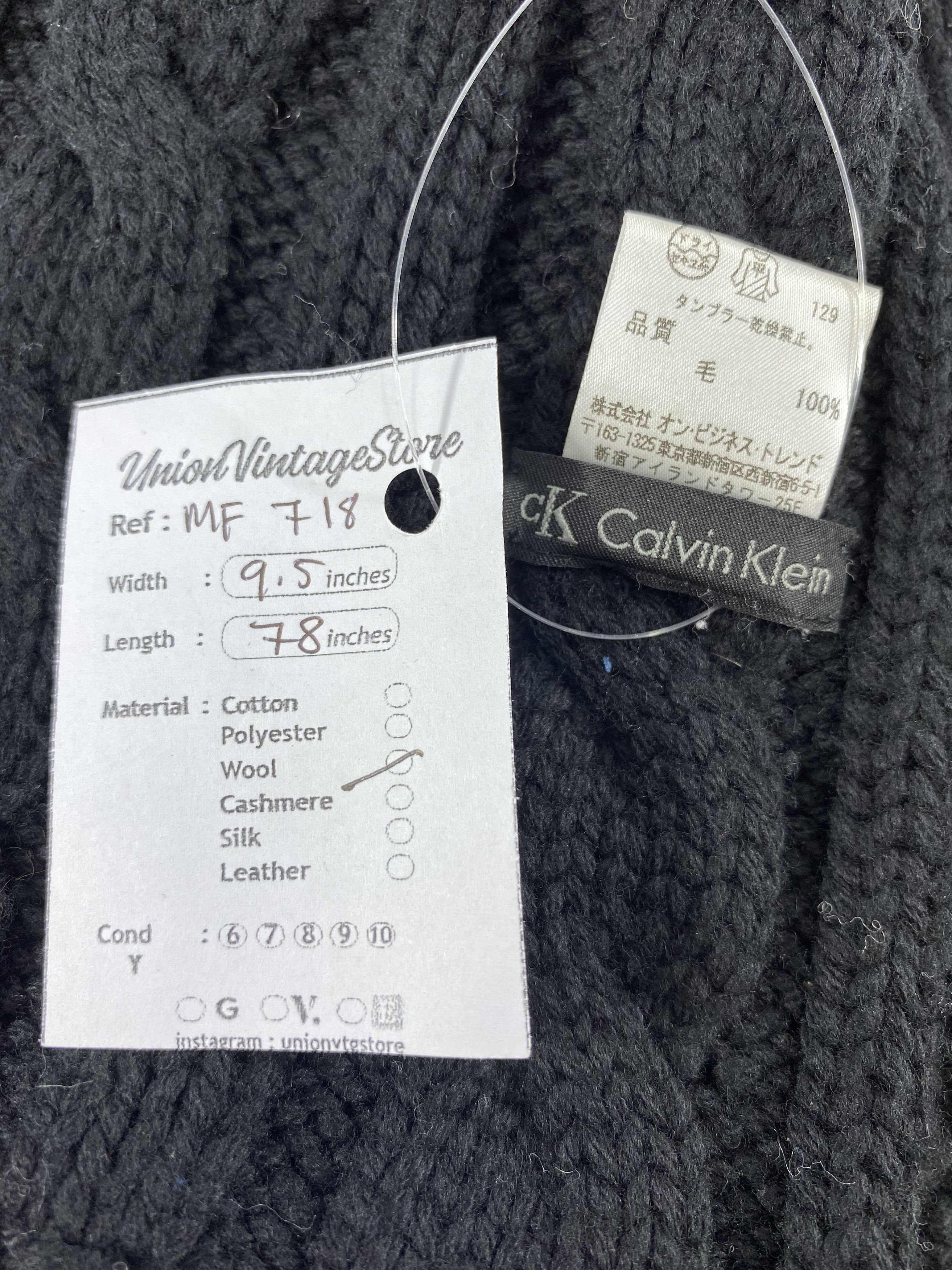 Calvin Klein Vintage Calvin Klein Scarf/Muffler/Neckwear MF718 Size ONE SIZE - 4 Thumbnail