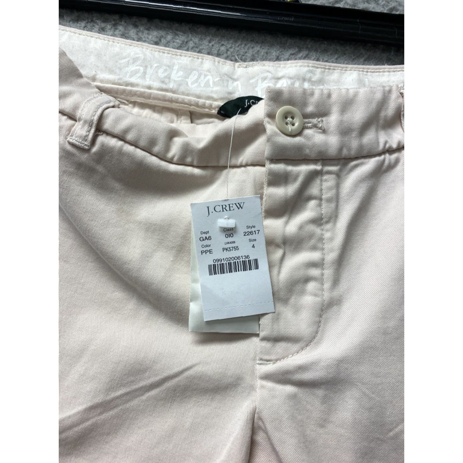 J.Crew J.CREW Women's Chino Shorts Size 4 Beige Cotton Mid Rise Classic Casual Size 27" / US 4 / IT 40 - 6 Thumbnail