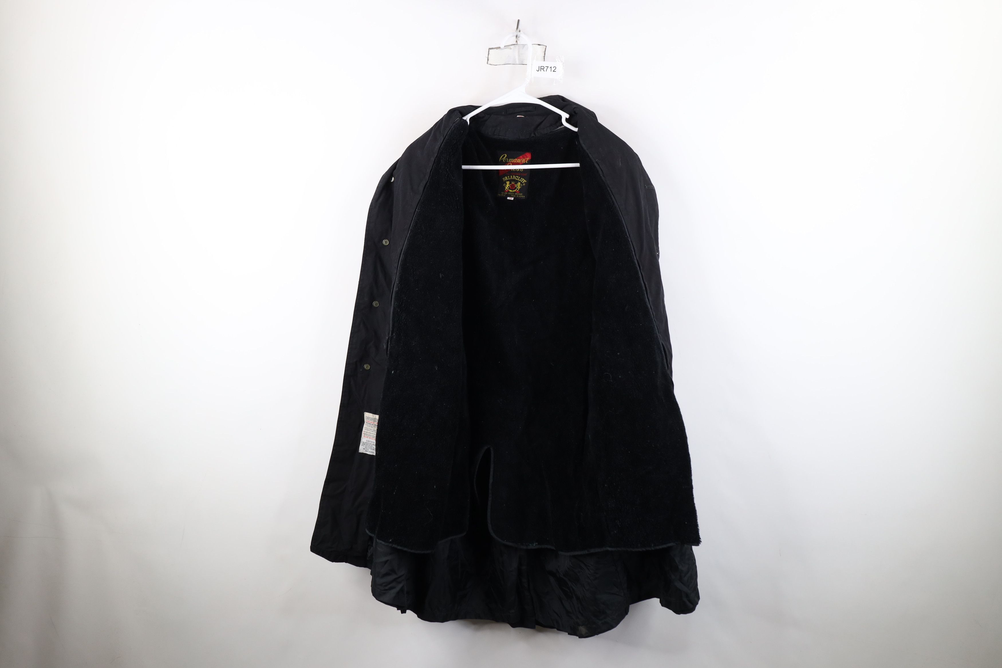 Vintage Vintage 70s Streetwear Lined Trench Coat Rain Jacket Black Size US XXL / EU 58 / 5 - 9 Thumbnail