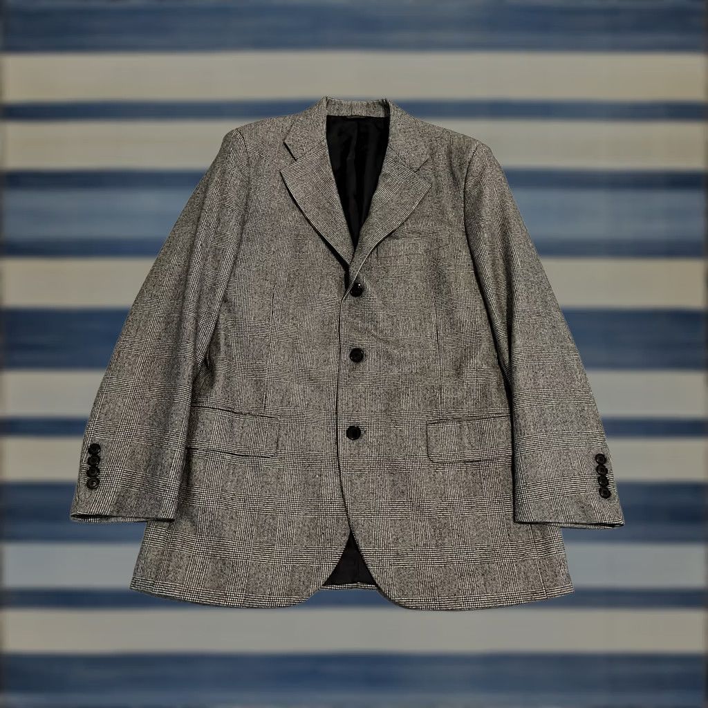Brooks Brothers Brooks Brothers Golden Fleece Gray Wool Blazer Jacket Sport Coat Mens 39R Plaid 3 Button Wool Regular Jacket Mens Gray 39R Size 40R - 1 Thumbnail