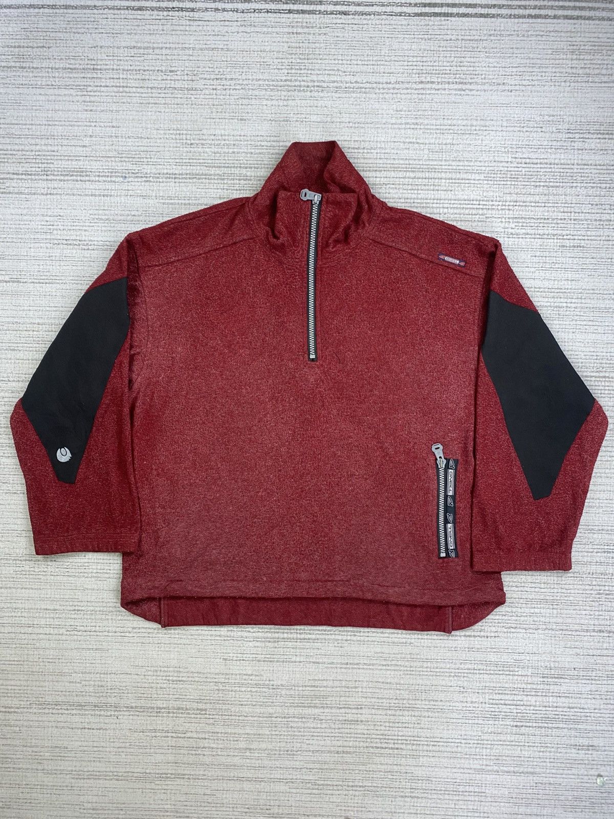 O'Neill × Vintage 90s O’Neill Cranberry Colour Halfzipper Surf Wear Jacket Size US XL / EU 56 / 4 - 2 Thumbnail