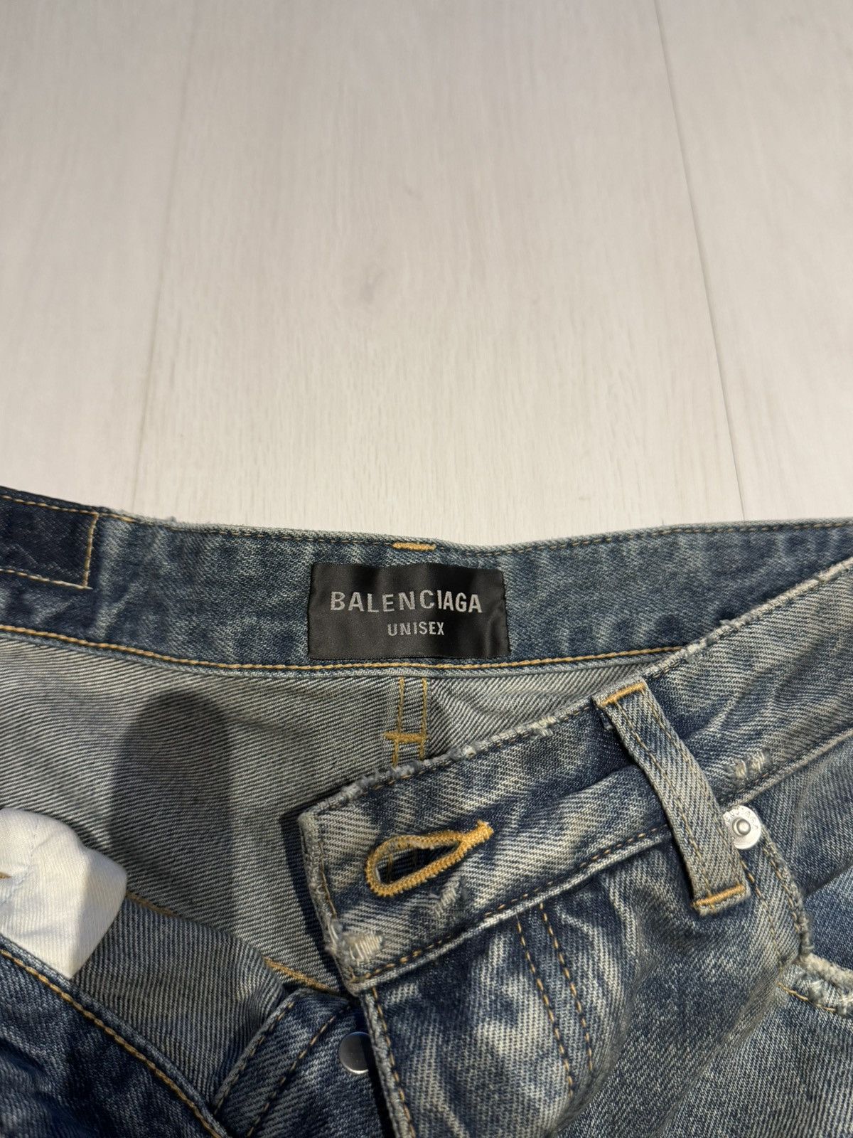 Balenciaga Balenciaga Mud Show Oil Spill Distressed Pants XS Size US 30 / EU 46 - 8 Thumbnail