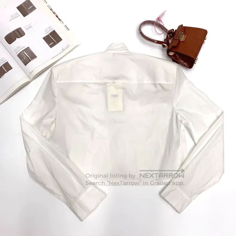 Other Fendi White Shirt, Pure Cotton Fabric, Double Side Big Poc Size S / US 4 / IT 40 - 2 Thumbnail