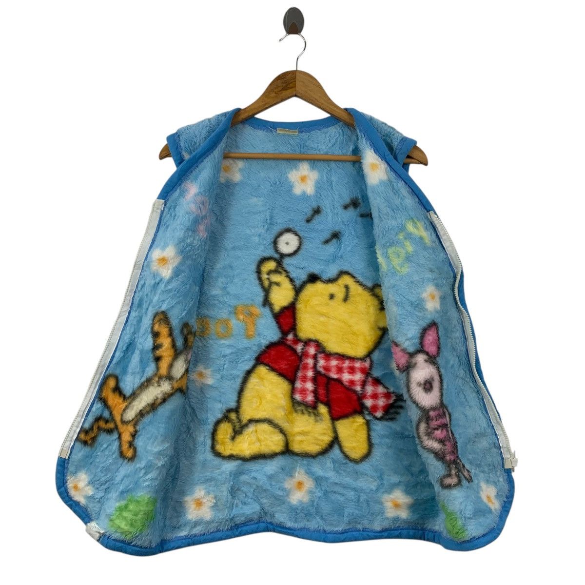 Disney × Vintage ✅ Vintage WINNIE POOH DISNEY Cartoon Animation Sherpa Vest Size US M / EU 48-50 / 2 - 3 Thumbnail