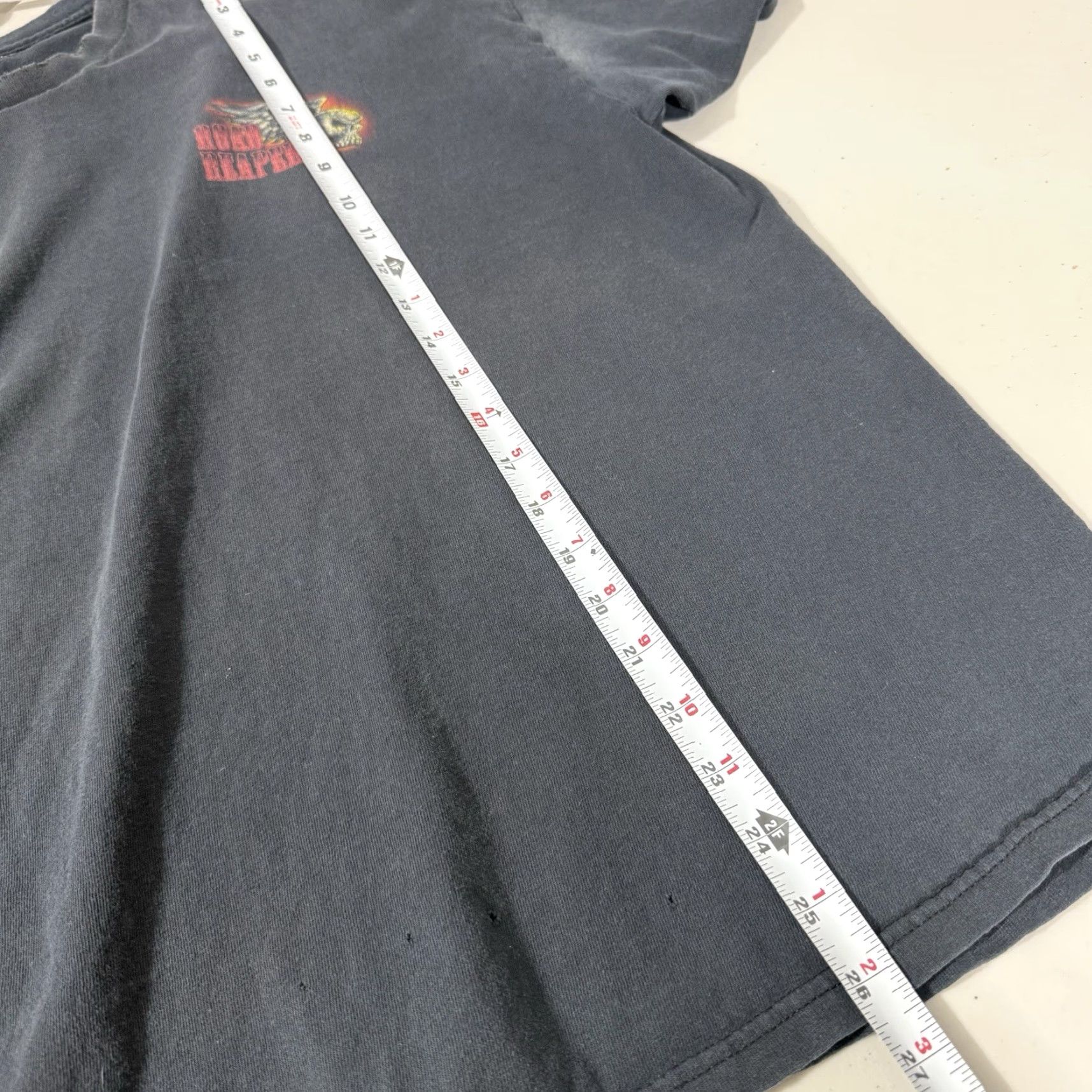 Vintage VINTAGE Biker T Shirt Gray Reaper Men L Size US L / EU 52-54 / 3 - 2 Thumbnail