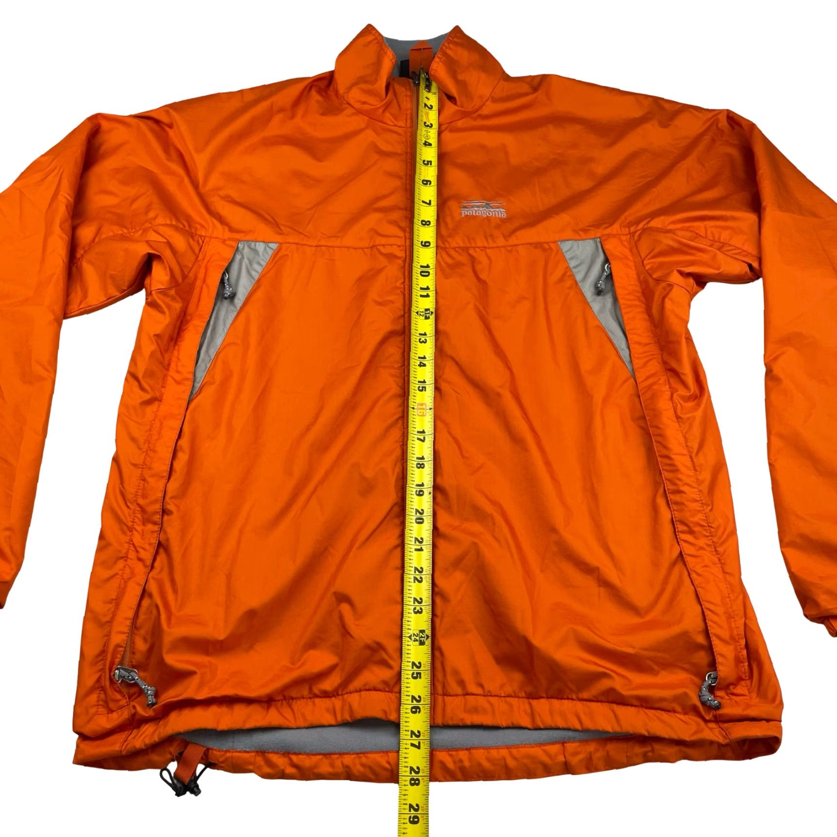 Patagonia VINTAGE Patagonia Men's Windbreaker Jacket Orange Medium Fleece Lined Full Zip - 90s Y2K Style, Logo, Regular Mens Size US M / EU 48-50 / 2 - 5 Thumbnail