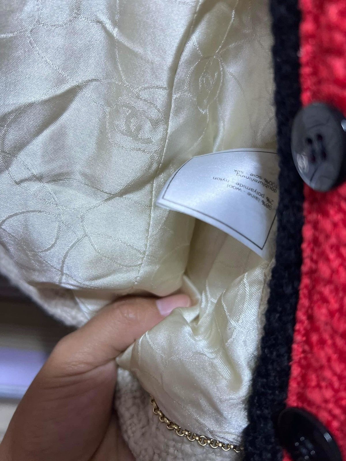 Chanel × Vintage CHANEL SS2001 BOUCLÉ CROPPED JACKET Size XXS / US 00 / IT 34 - 6 Thumbnail