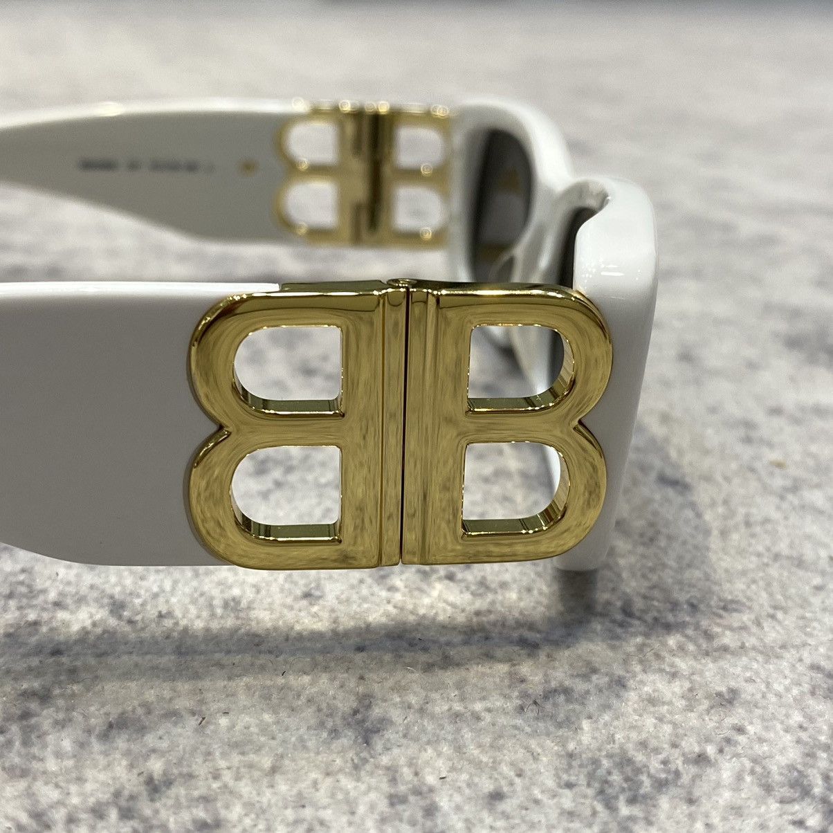 Balenciaga BALENCIAGA BB0096S 011 Dynasty Sunglasses WHITE Size ONE SIZE - 4 Thumbnail