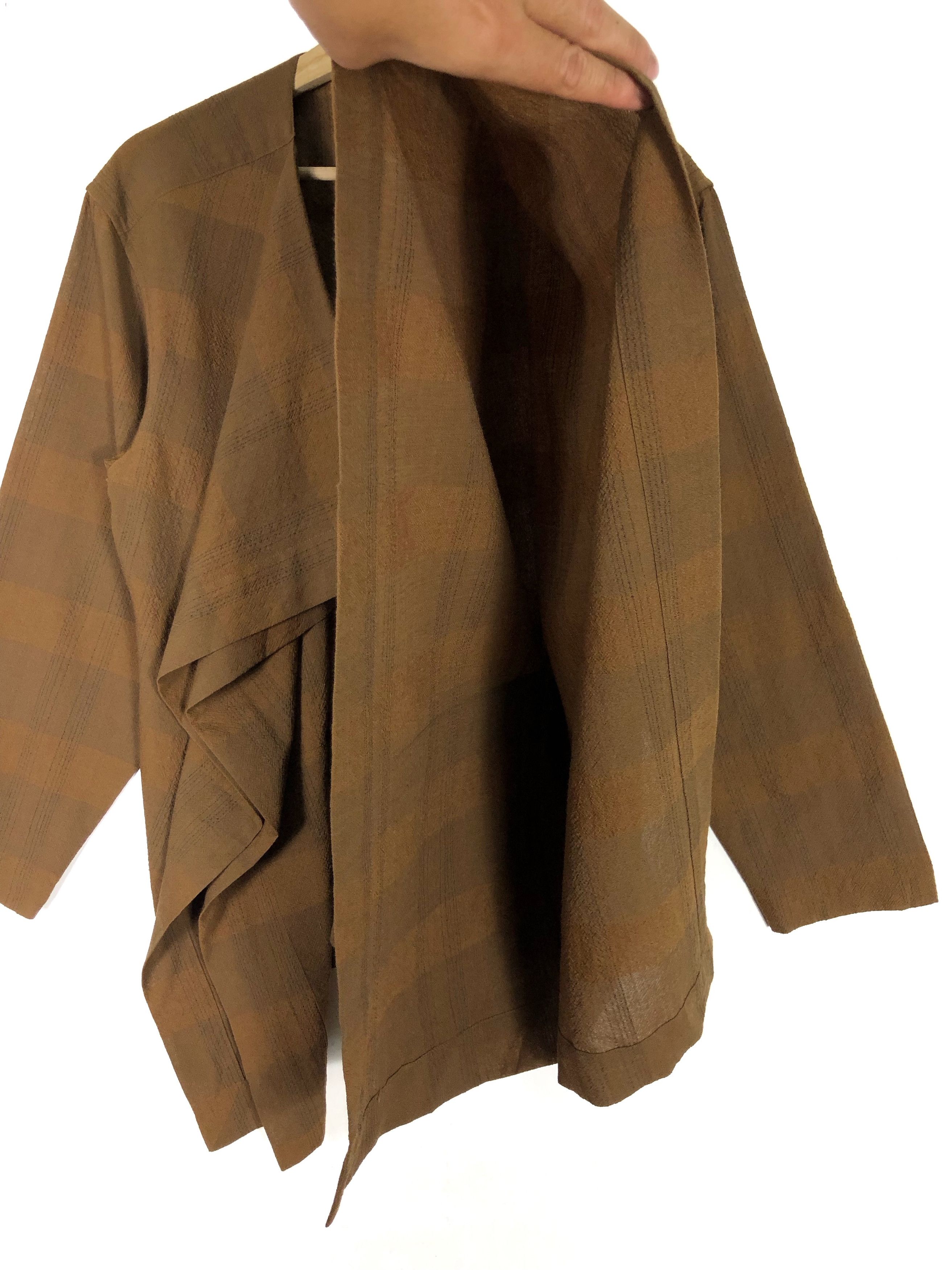Issey Miyake RARE🔥AW1991 PLANTATION BUTTONLESS WOOL DOUBLE WINGS COAT Size M / US 6-8 / IT 42-44 - 10 Thumbnail