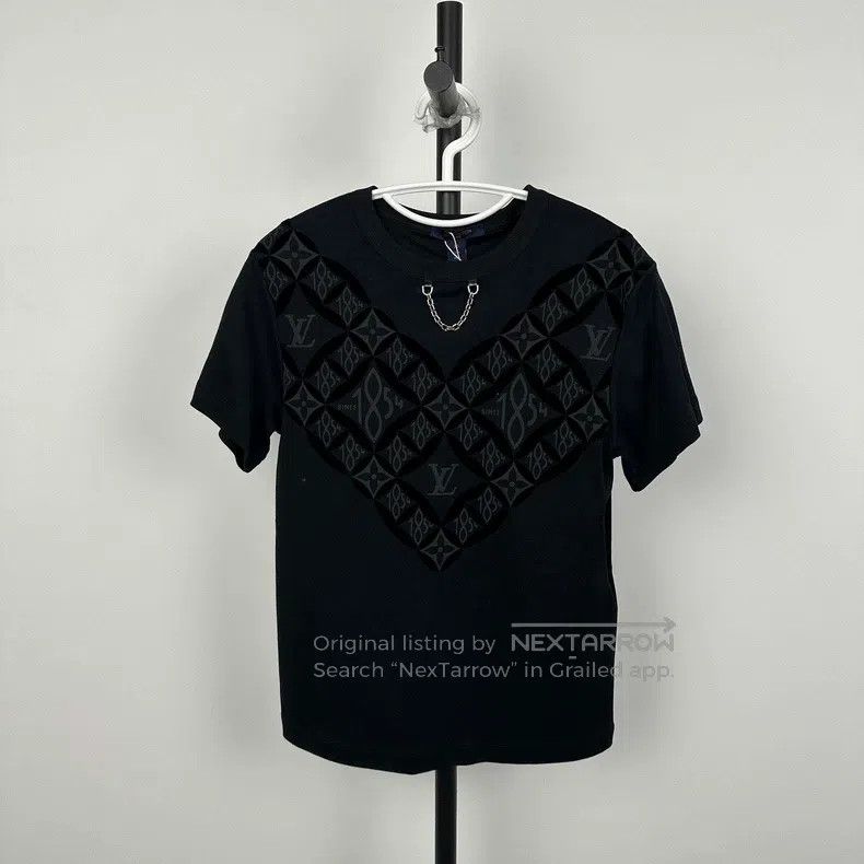 Louis Vuitton Full logo printed short sleeves