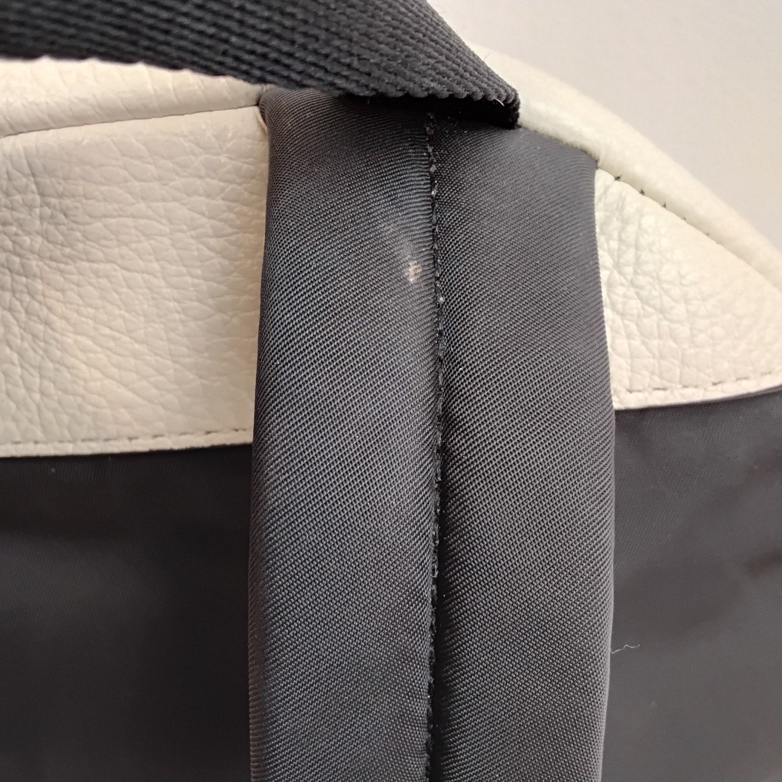 Coach Coach Charlie Mini Backpack Cream Pebbled Leather Black Trim Size ONE SIZE - 7 Thumbnail