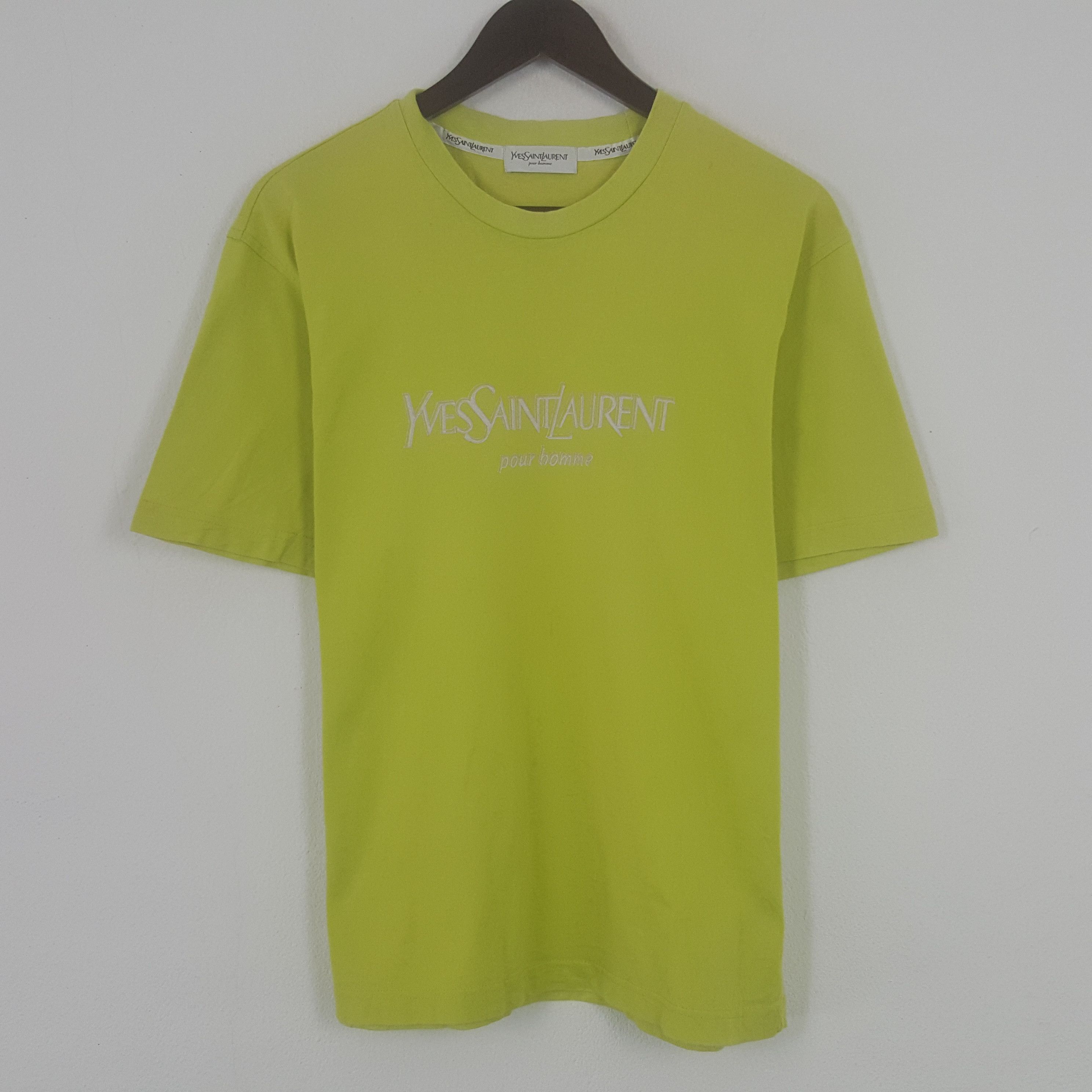 Vintage Yves Saint Laurent Spell Out Design Tshirt