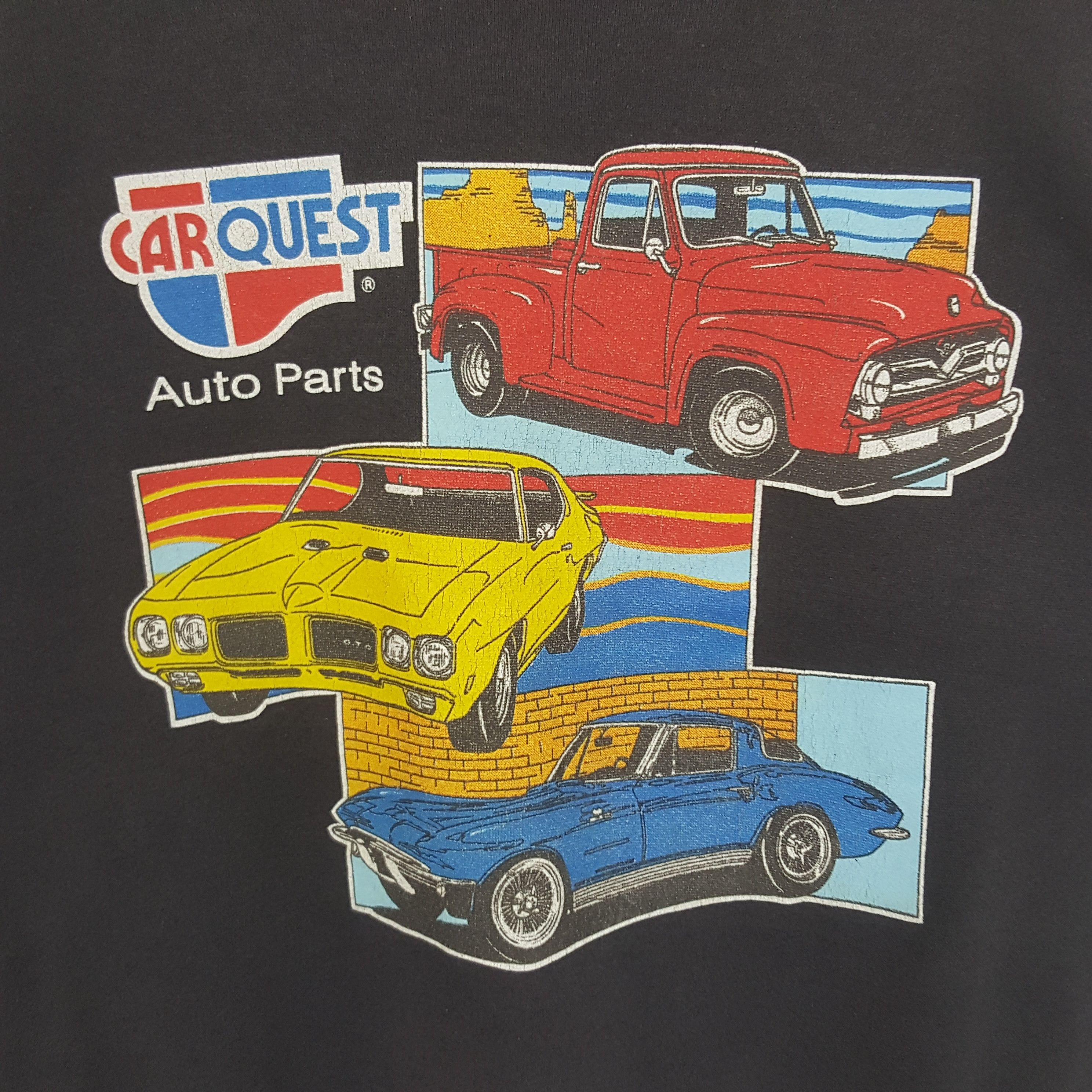 Vintage Vintage Car Quest Auto Parts Racing Style Sweatshirt C278N30 Size US L / EU 52-54 / 3 - 2 Thumbnail
