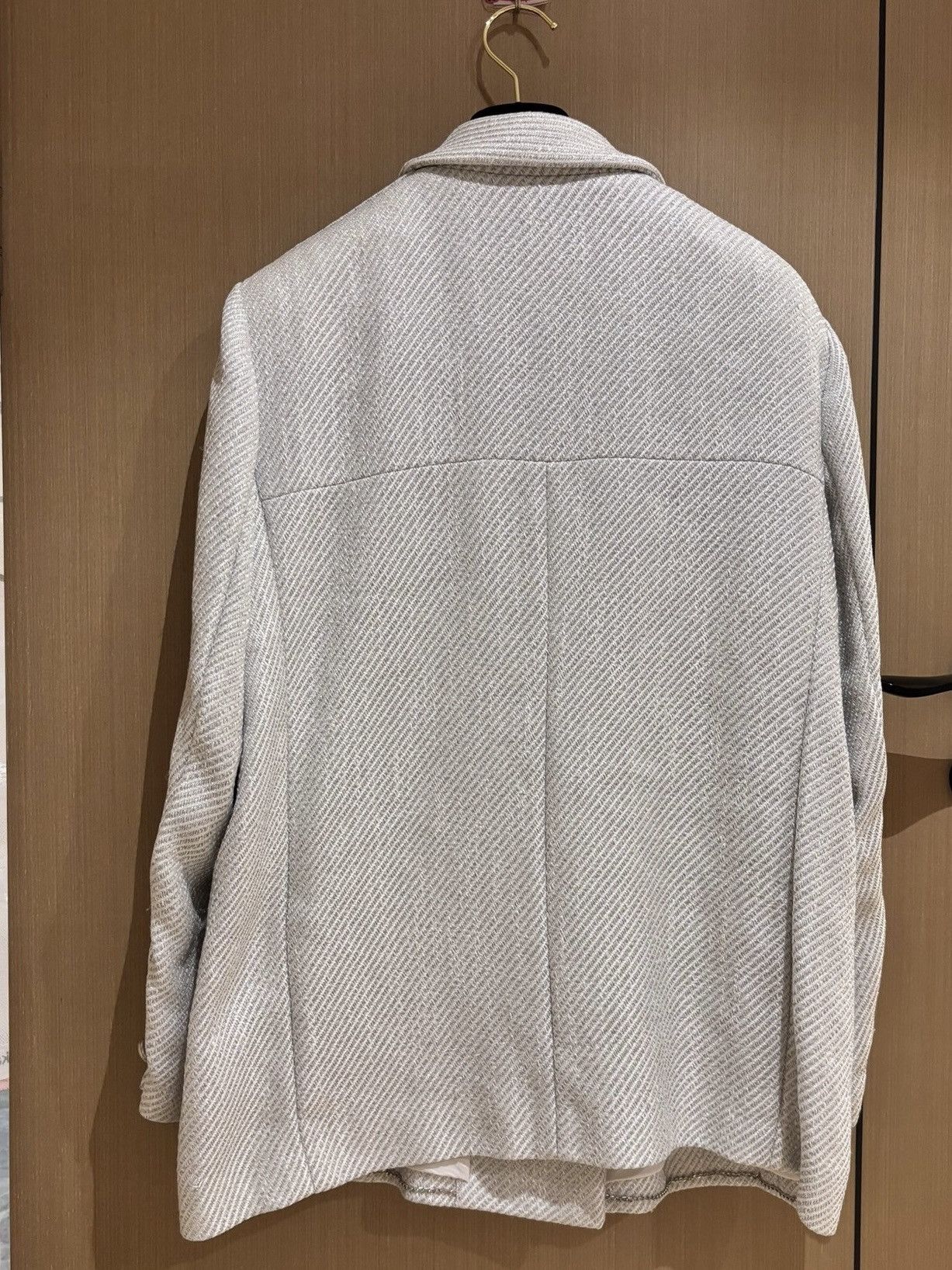 Chanel 14 Spring Runway CC buttons relaxed tweed jacket Size 50R - 2 Thumbnail