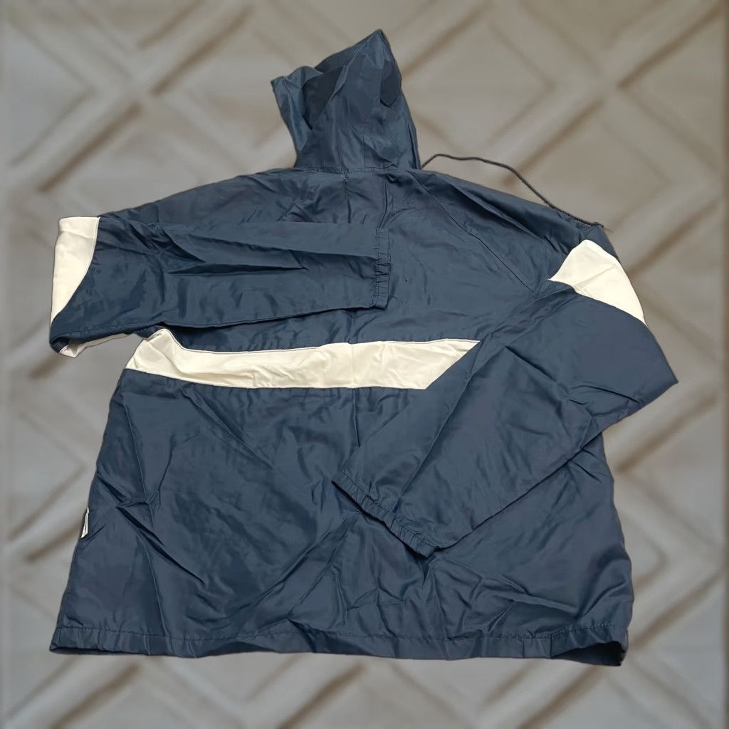 Vintage VINTAGE Bike Hoodie Windbreaker Jacket Womens M Blue White Full Zip Outdoor Size M / US 6-8 / IT 42-44 - 1 Thumbnail