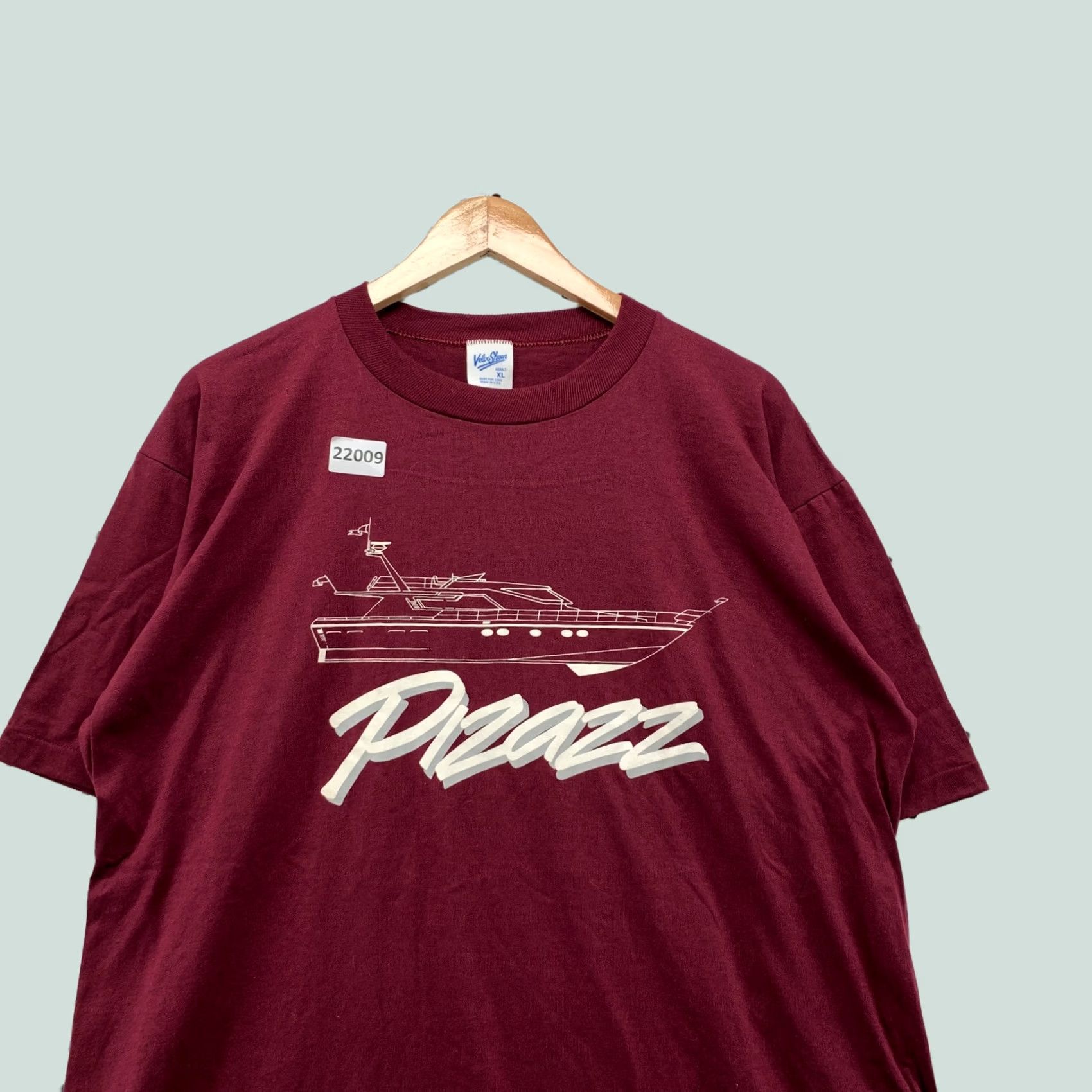 Velva Sheen VINTAGE Velva Sheen Yacht Shirt Red XL Adult 24x29.5 Short Sleeve Crew Neck T-Shirt 80s 80s Boat Mens Size US XL / EU 56 / 4 - 1 Thumbnail